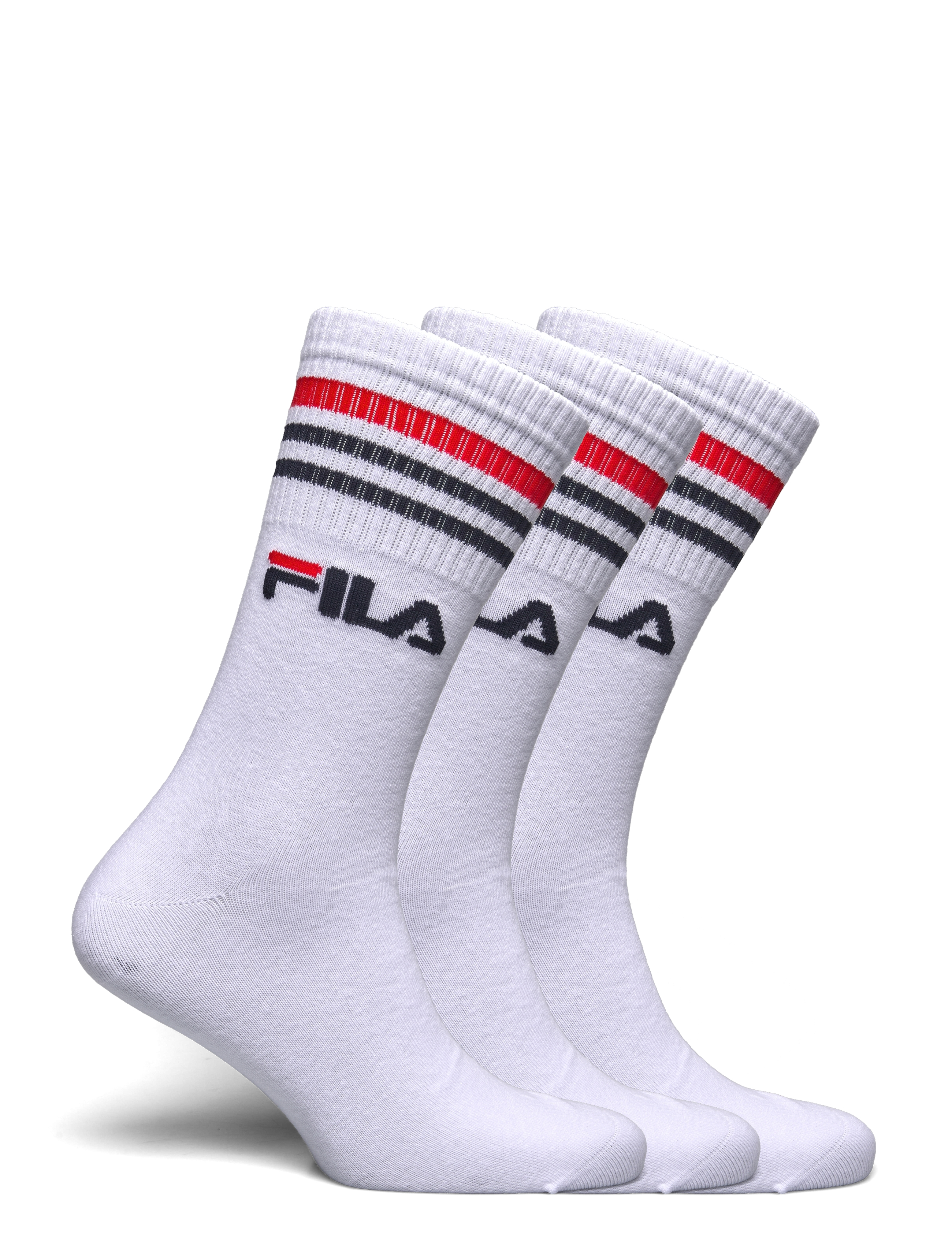 FILA Socks - FILA 3pk Lifestyle stripes socks - strümpfe - white - 1