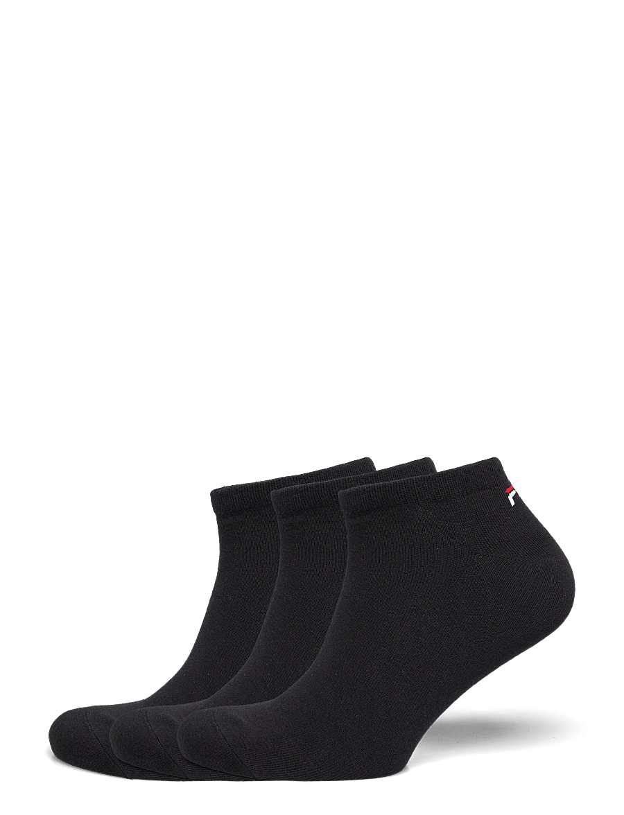 FILA Socks - FILA 3pk Invisible Plain Socks - skarpety sportowe - black - 0