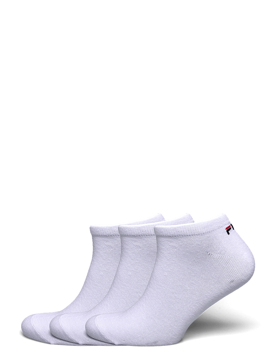 FILA Socks - FILA 3pk Invisible Plain Socks - sportstrømper - white - 0