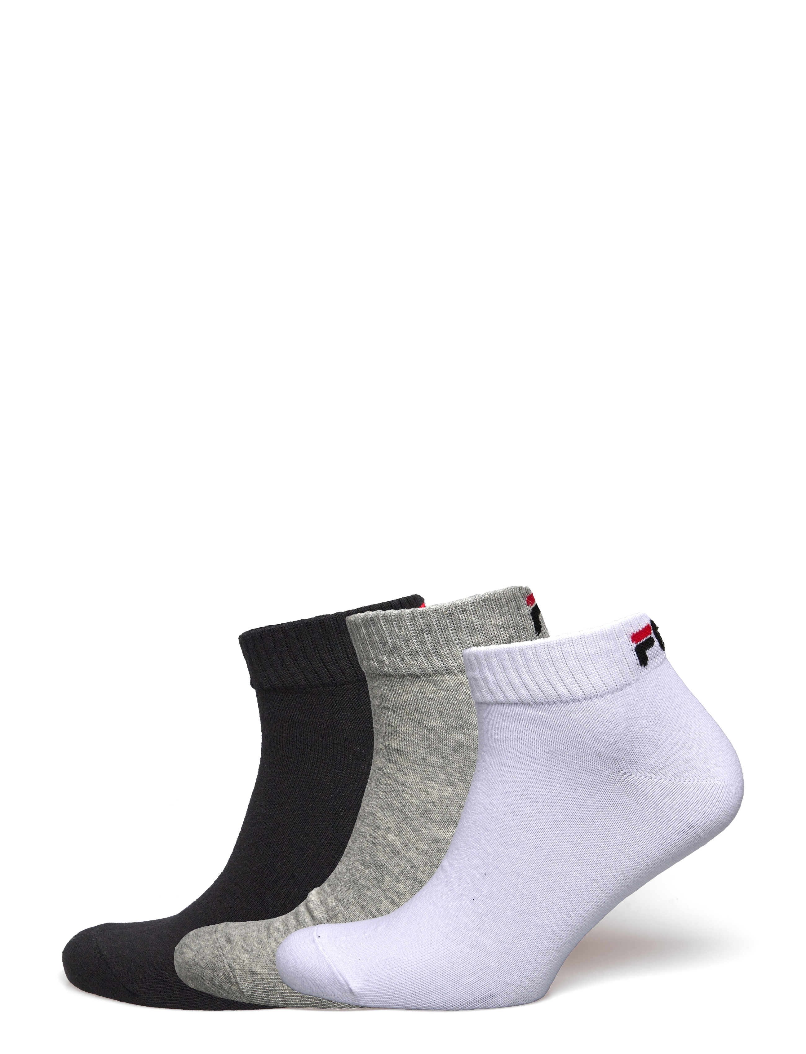 FILA Socken Fila 3Pk Quarter Plain Socken Schwarz - 35-38 - Damen