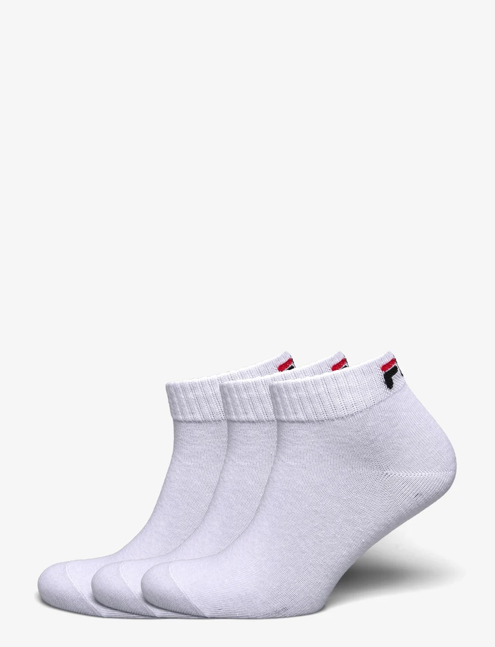 FILA Socks - FILA 3pk Quarter Plain Socks - sportinės kojinės - white - 0