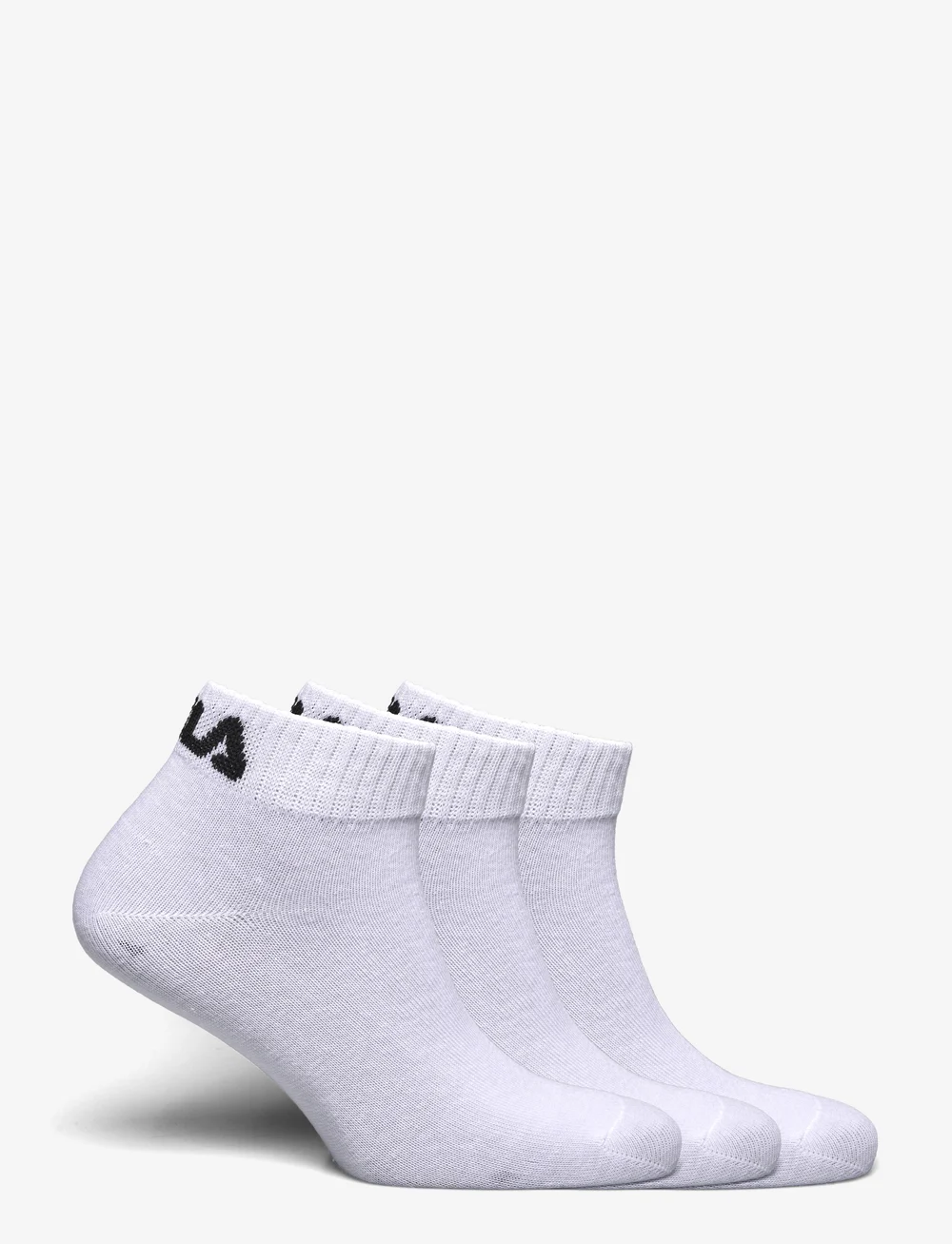 FILA Socks - FILA 3pk Quarter Plain Socks - sportinės kojinės - white - 1