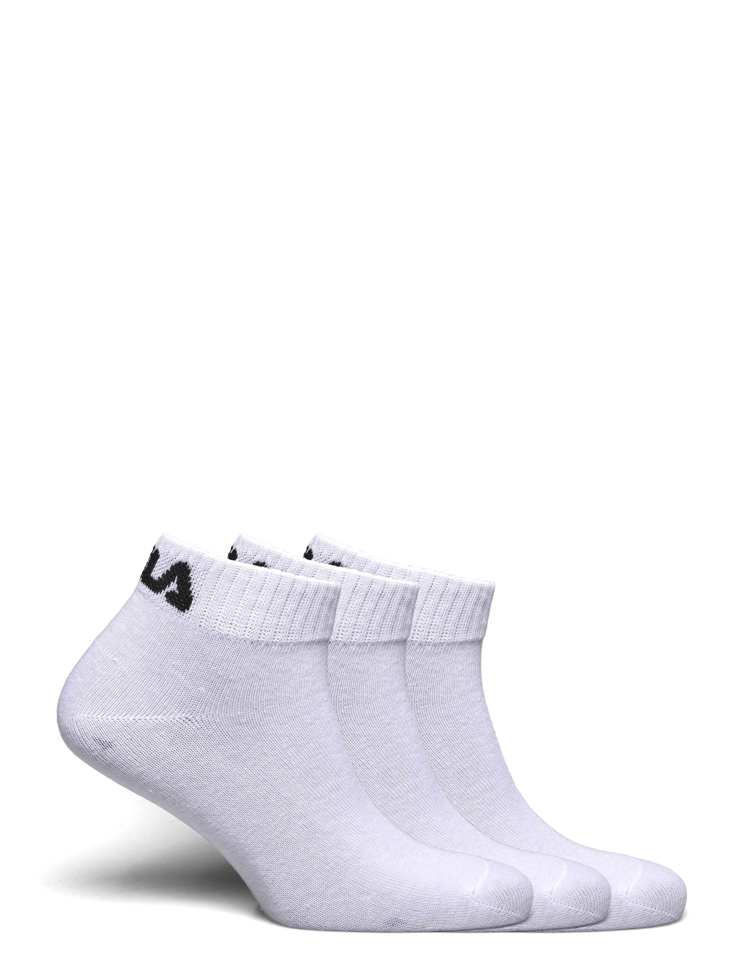 FILA Socks - FILA 3pk Quarter Plain Socks - spordisokid - white - 1