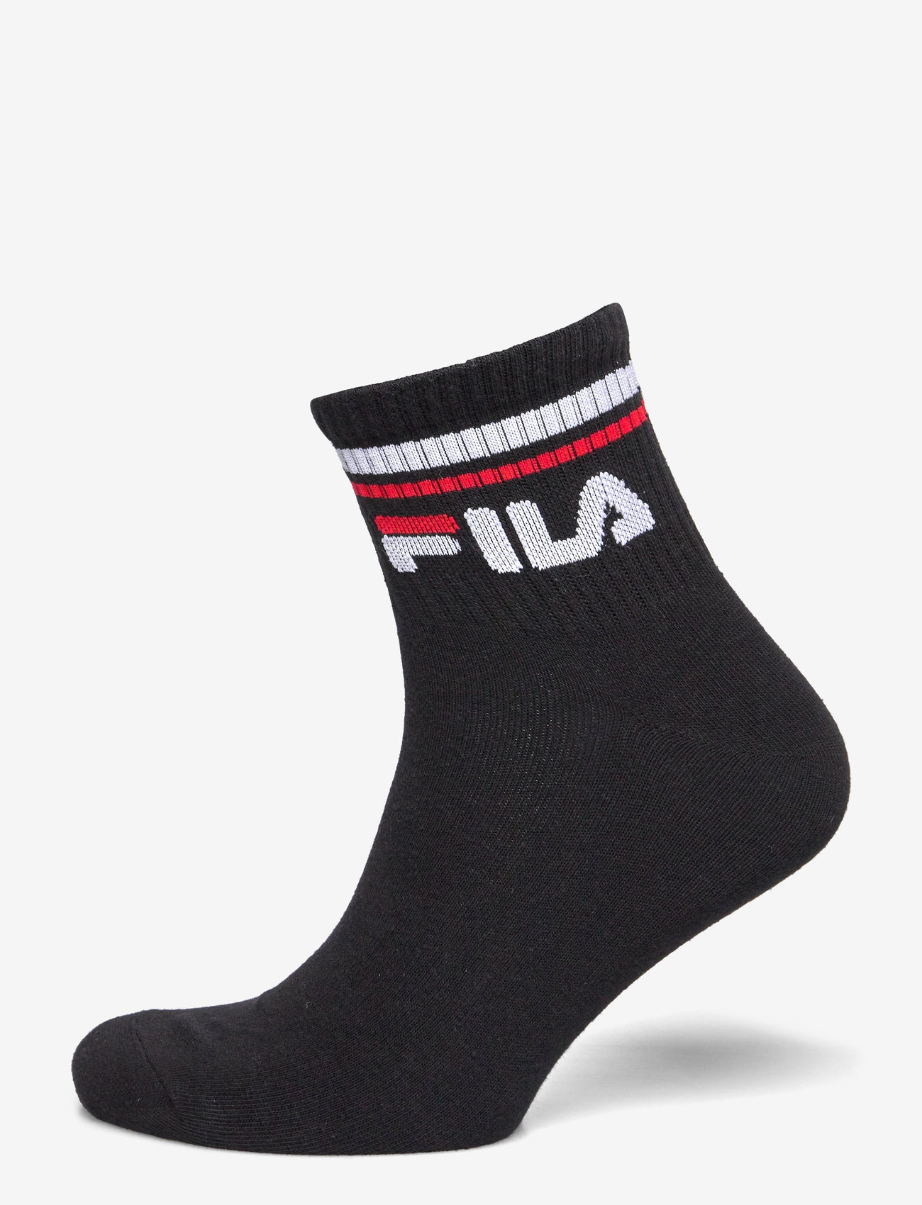 FILA Socks - Fila 3pk Quarter Stripe Socks - sport socks - black - 4
