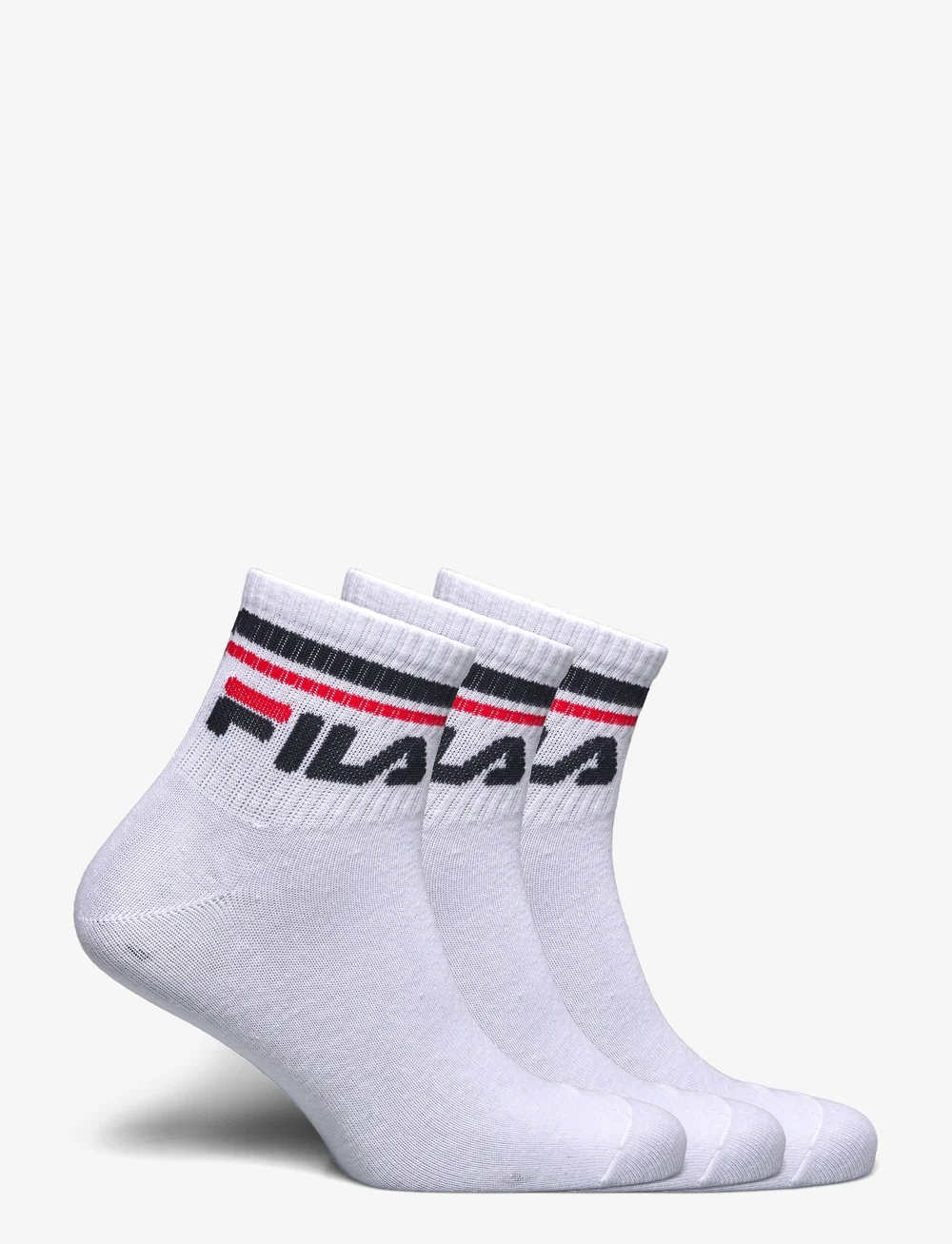 FILA Socks - Fila 3pk Quarter Stripe Socks - sportsocken - white - 1