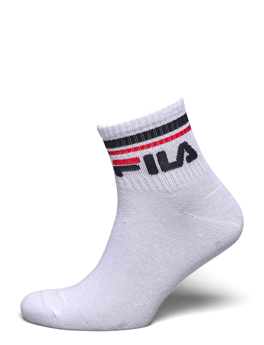 FILA Socks - Fila 3pk Quarter Stripe Socks - sportinės kojinės - white - 2