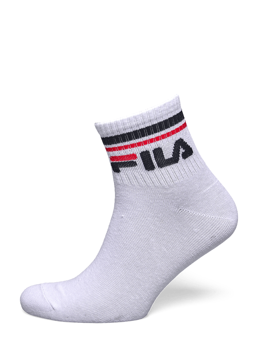 FILA Socks - Fila 3pk Quarter Stripe Socks - sportinės kojinės - white - 4