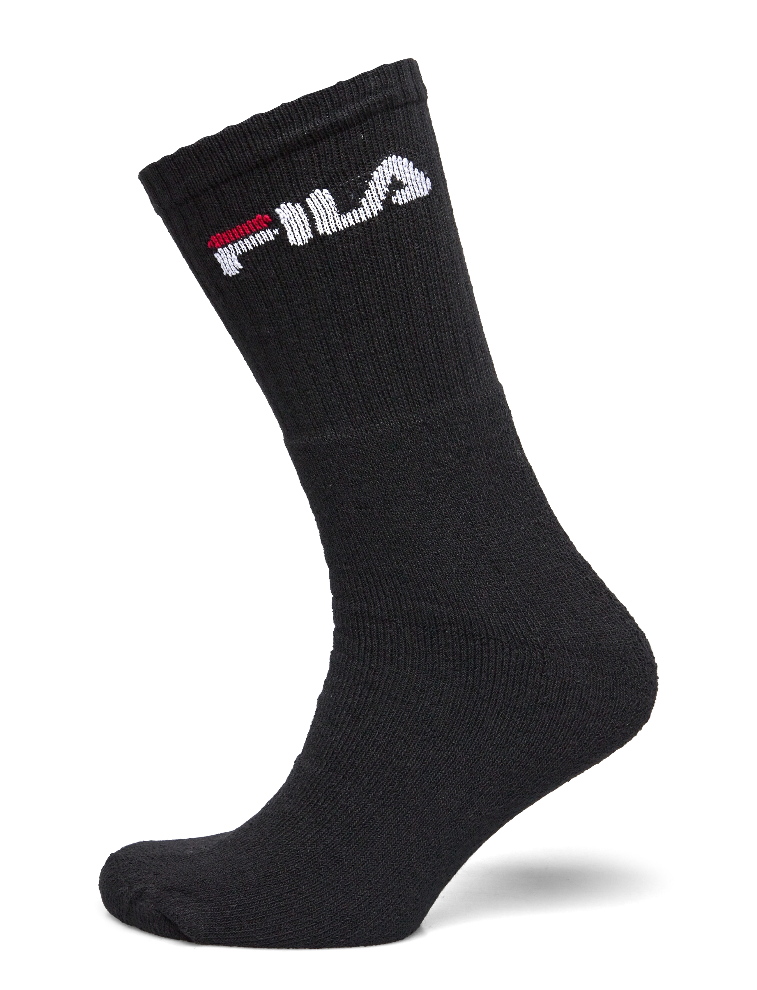 FILA Socks - FILA 3pk Tennis Crew Logo Terry Soc - sportstrømper - black - 2