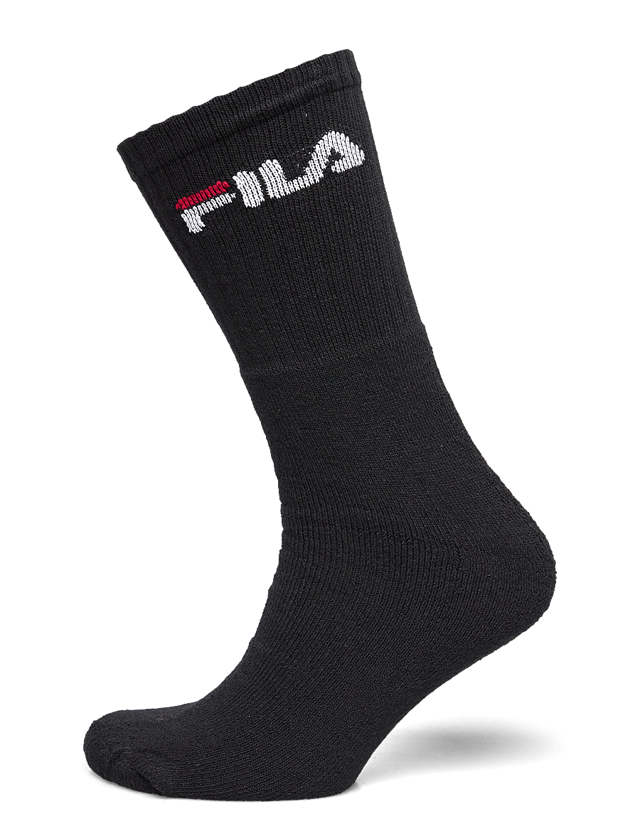FILA Socks - FILA 3pk Tennis Crew Logo Terry Soc - chaussettes de sport - black - 2