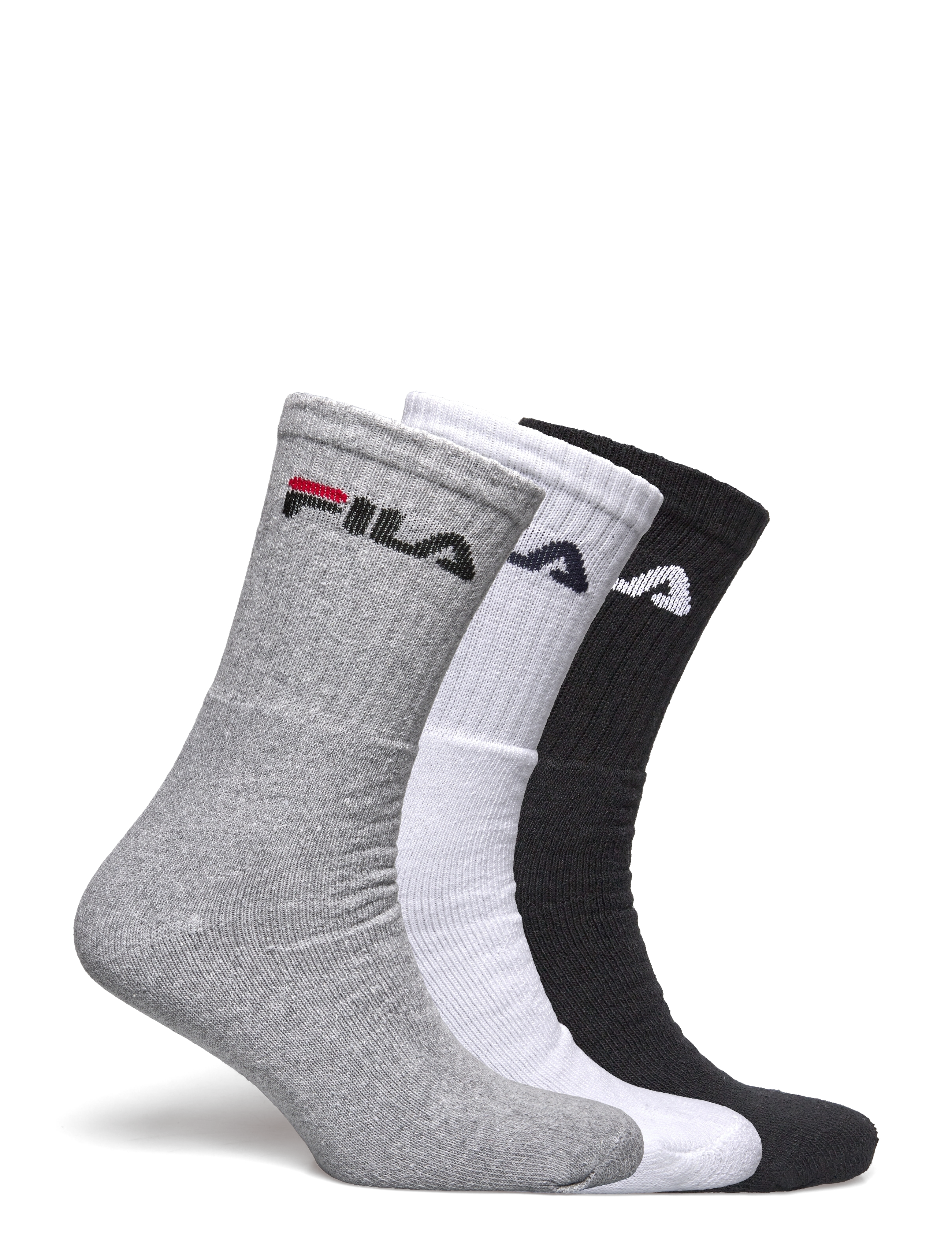 FILA Socks - FILA 3pk Tennis Crew Logo Terry Soc - träningsstrumpor - classic - 1