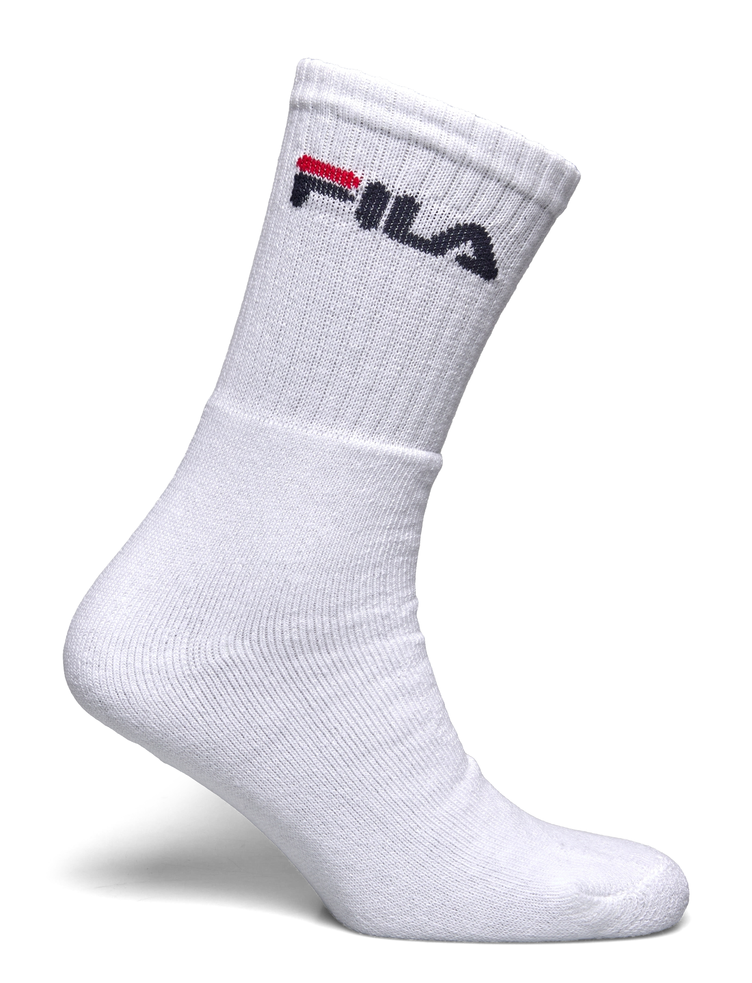 FILA Socks - FILA 3pk Tennis Crew Logo Terry Soc - träningsstrumpor - classic - 3