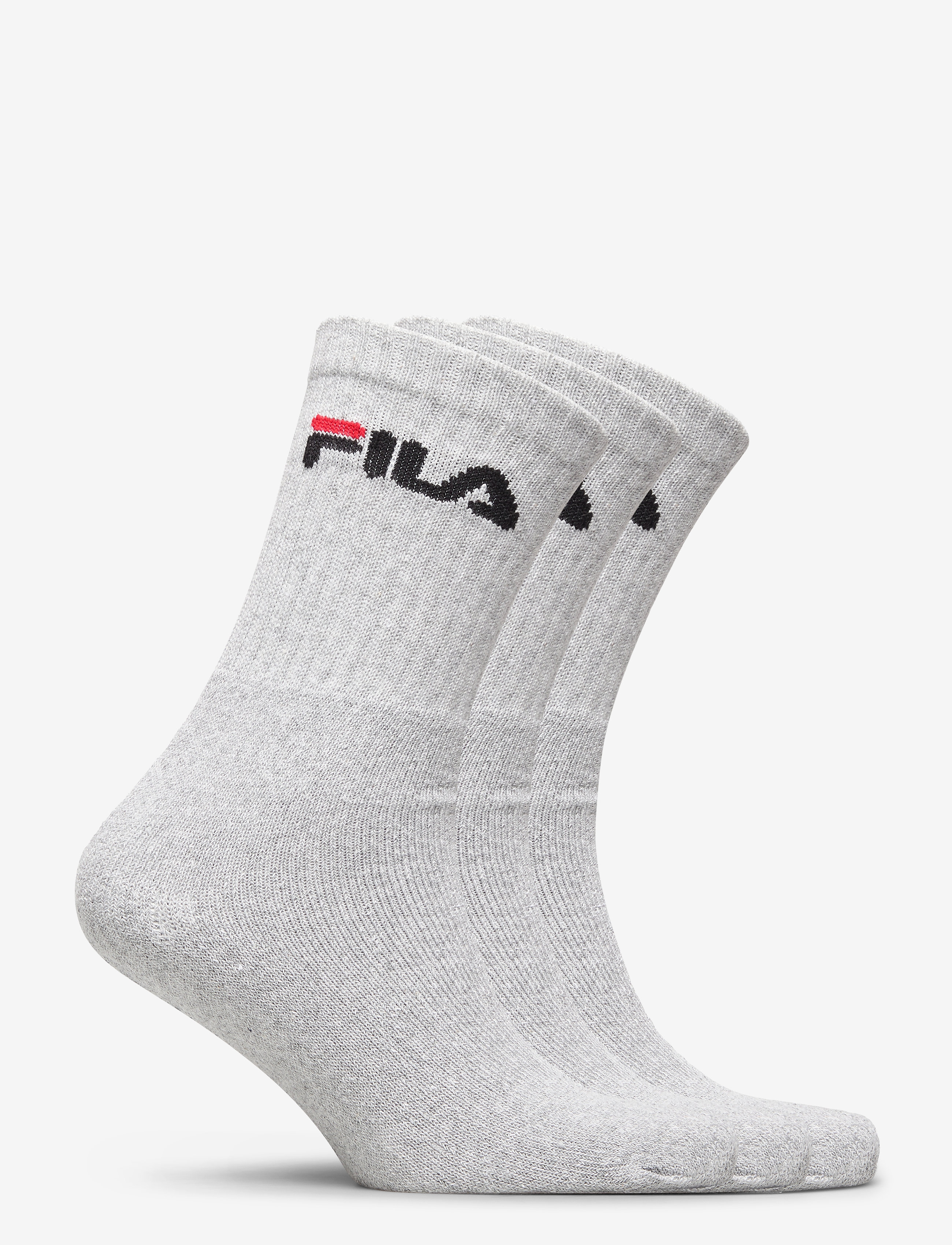 FILA Socks - FILA 3pk Tennis Crew Logo Terry Soc - strümpfe - grey - 1