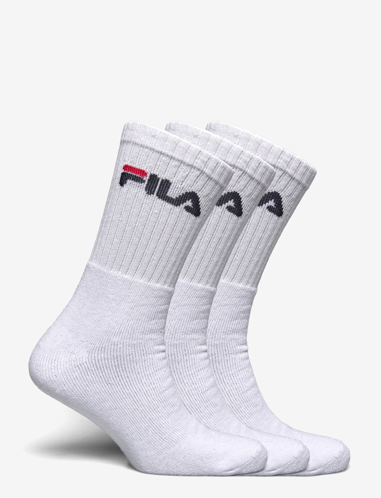 FILA Socks - FILA 3pk Tennis Crew Logo Terry Soc - träningsstrumpor - white - 1