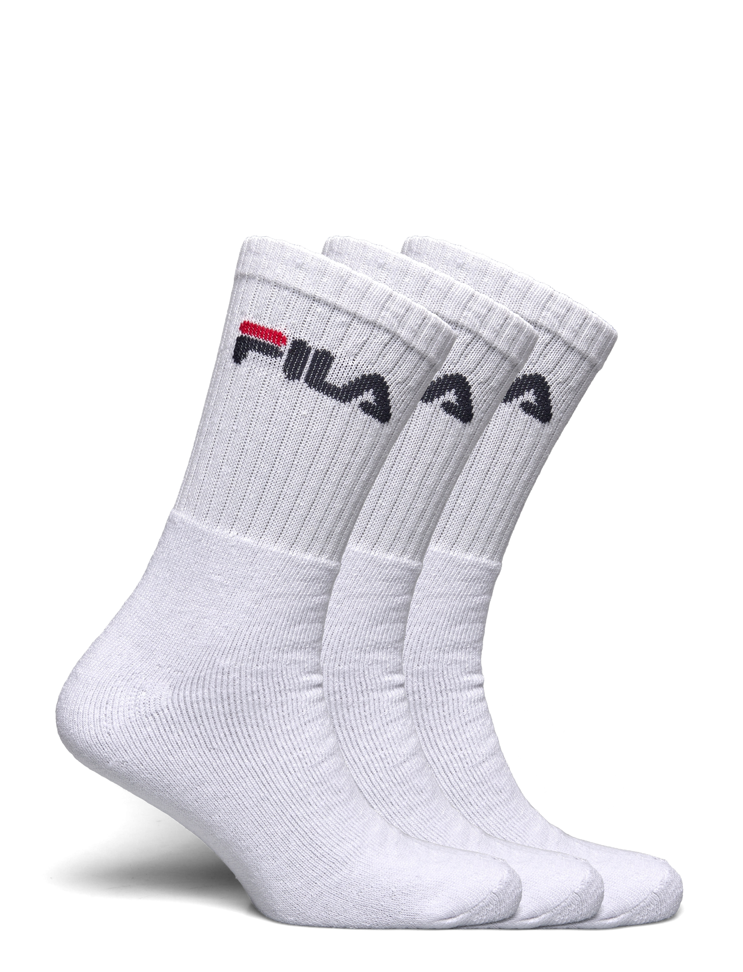 FILA Socks - FILA 3pk Tennis Crew Logo Terry Soc - strümpfe - white - 1