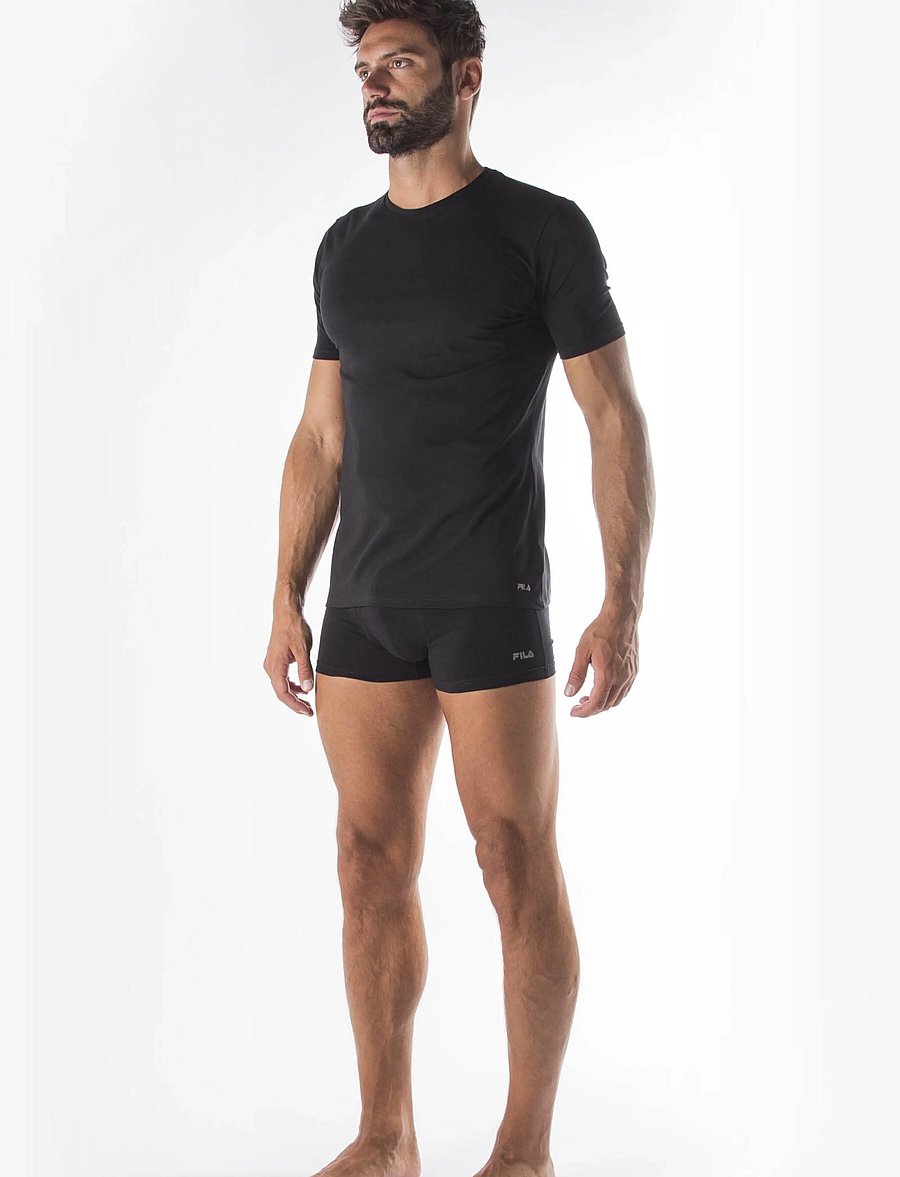 FILA Underwear - FILA T-Shirt Round Neck - alussärgid ja t-särgid - black - 0