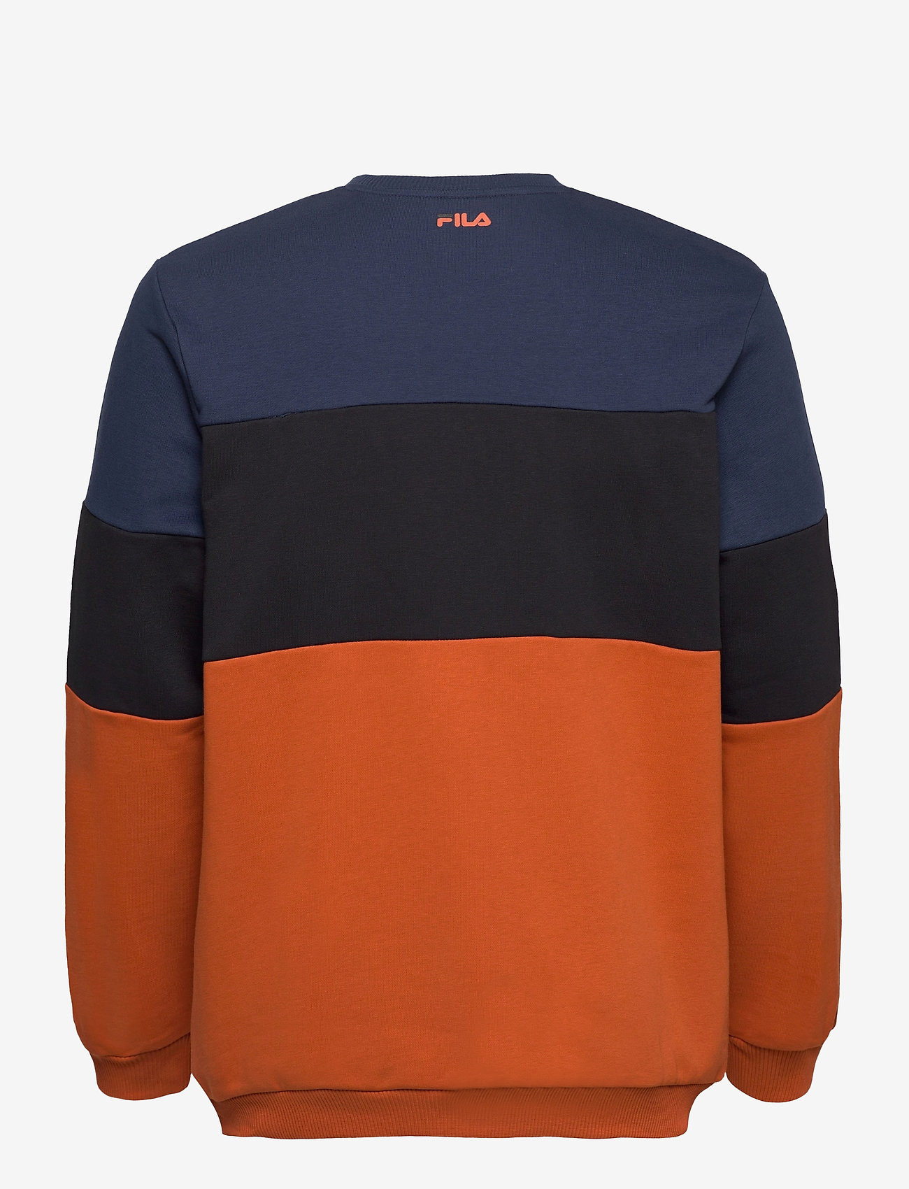 FILA - STRAIGHT BLOCKED CREW - cinnamon stick-black iris-black - 1