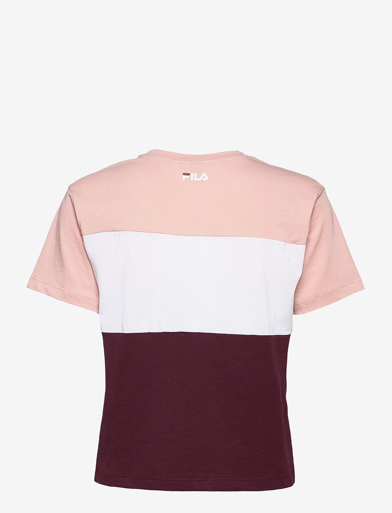 FILA - WOMEN ALLISON tee - tawny port-coral cloud-bright white - 1