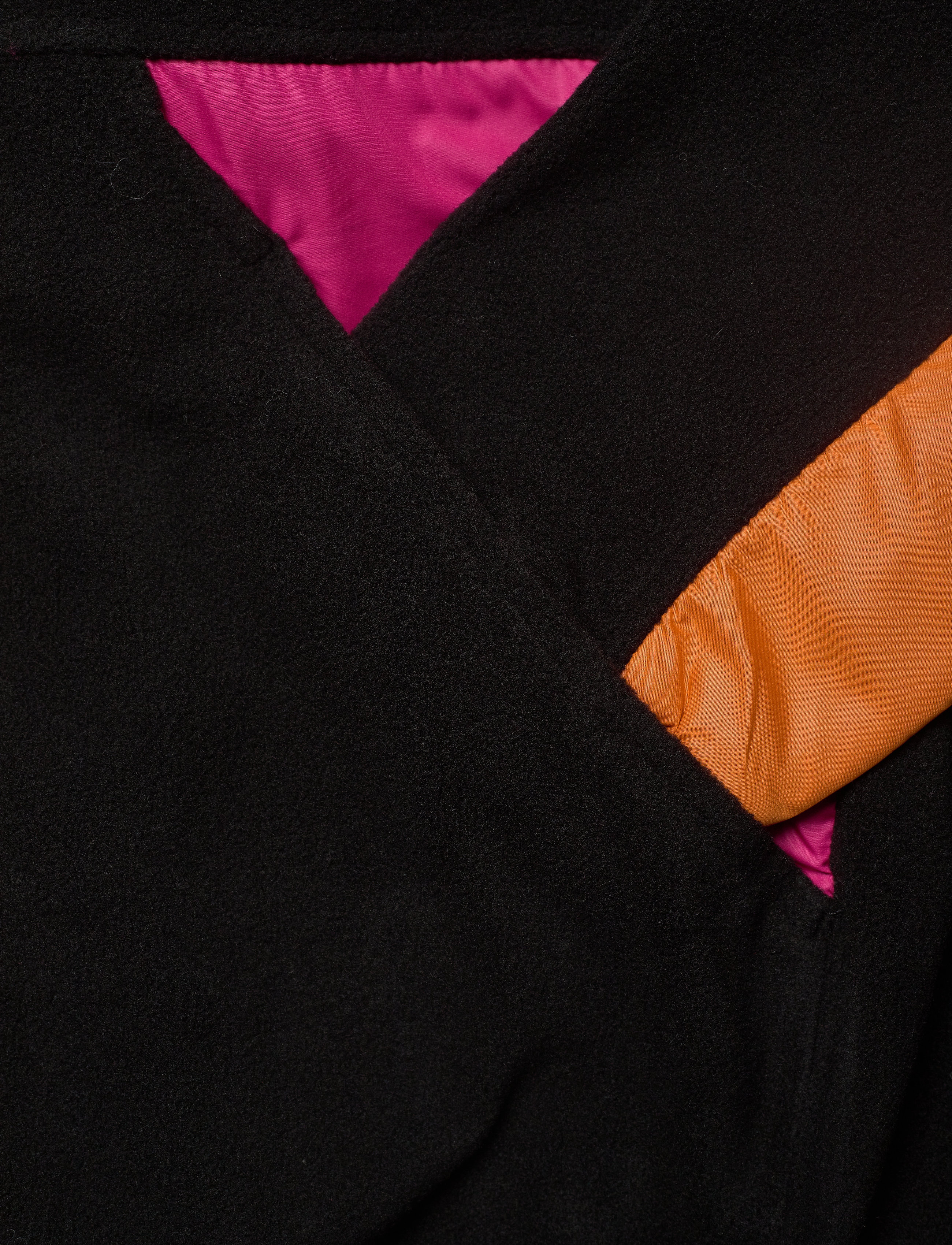 FILA - PACIFICA half zip fleece shirt - black-beetroot purple-mandarin orange - 3