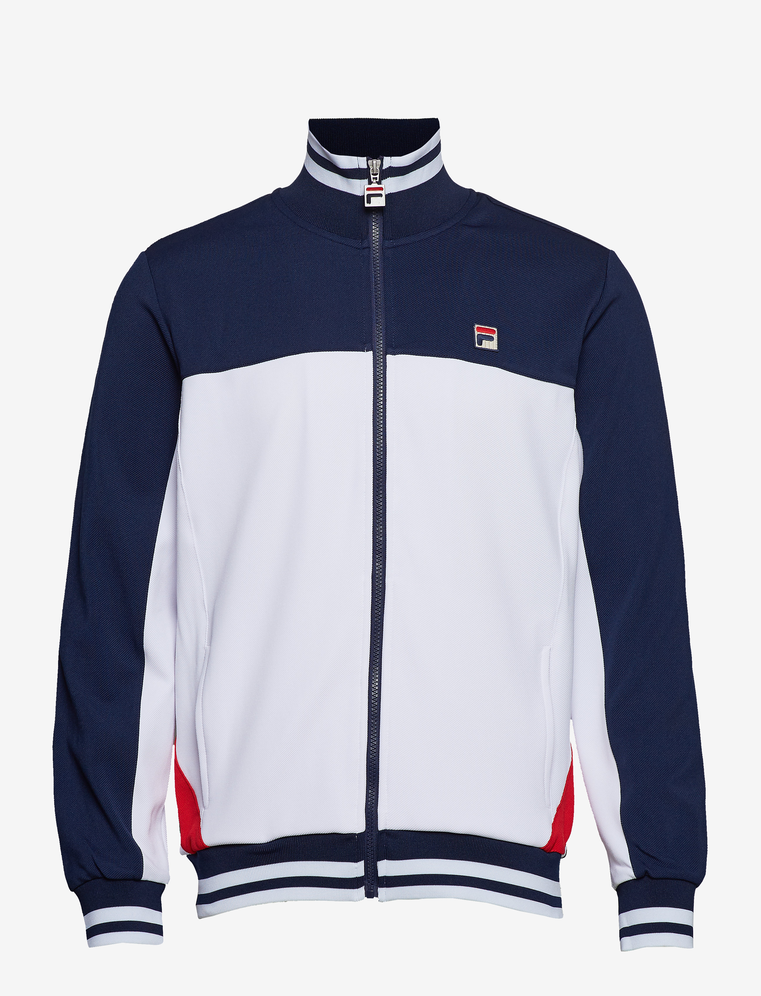 FILA - MEN TIEBREAKER PANELLED FUNNEL NECK TRACK JACKET - white - 0