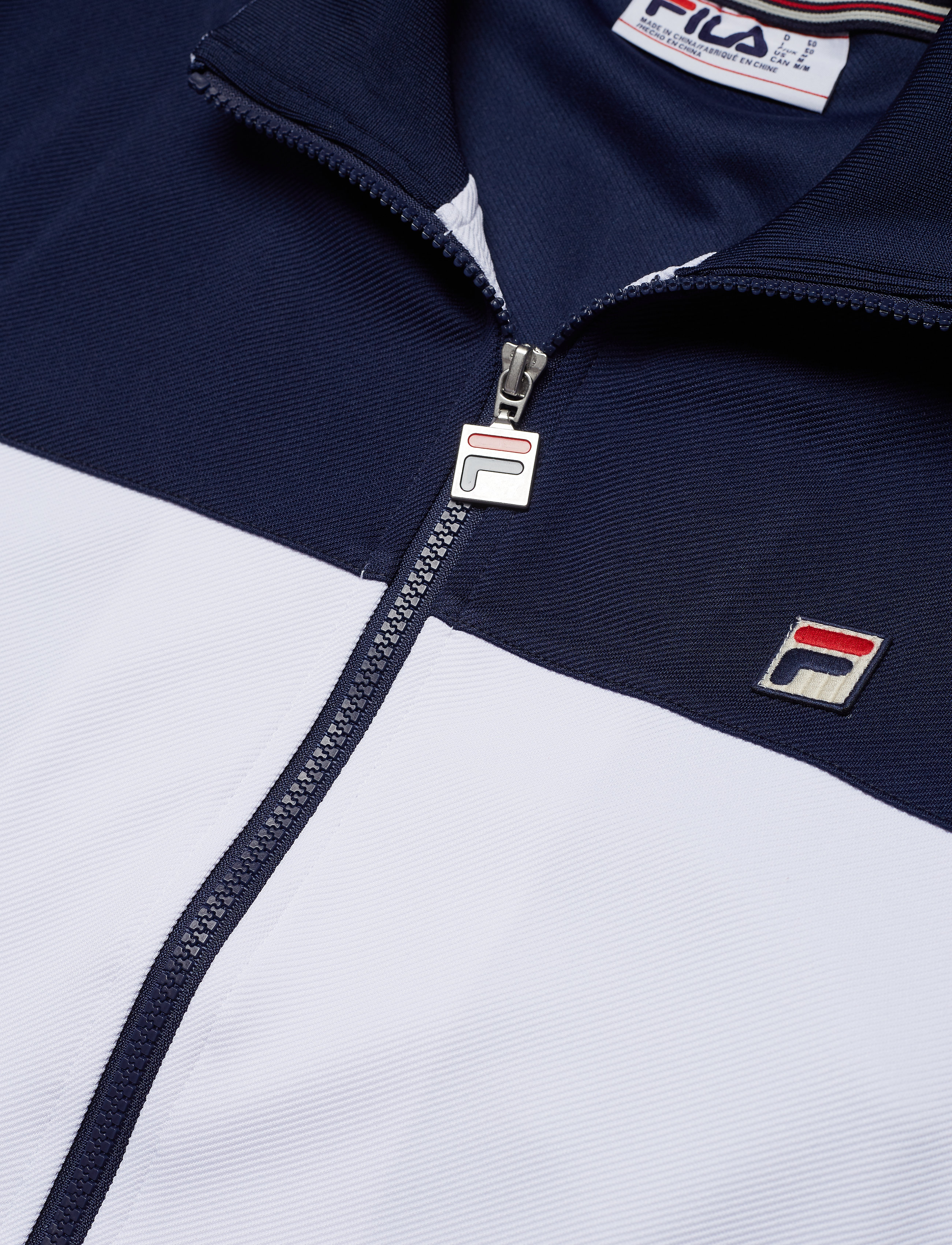 FILA - MEN TIEBREAKER PANELLED FUNNEL NECK TRACK JACKET - white - 2