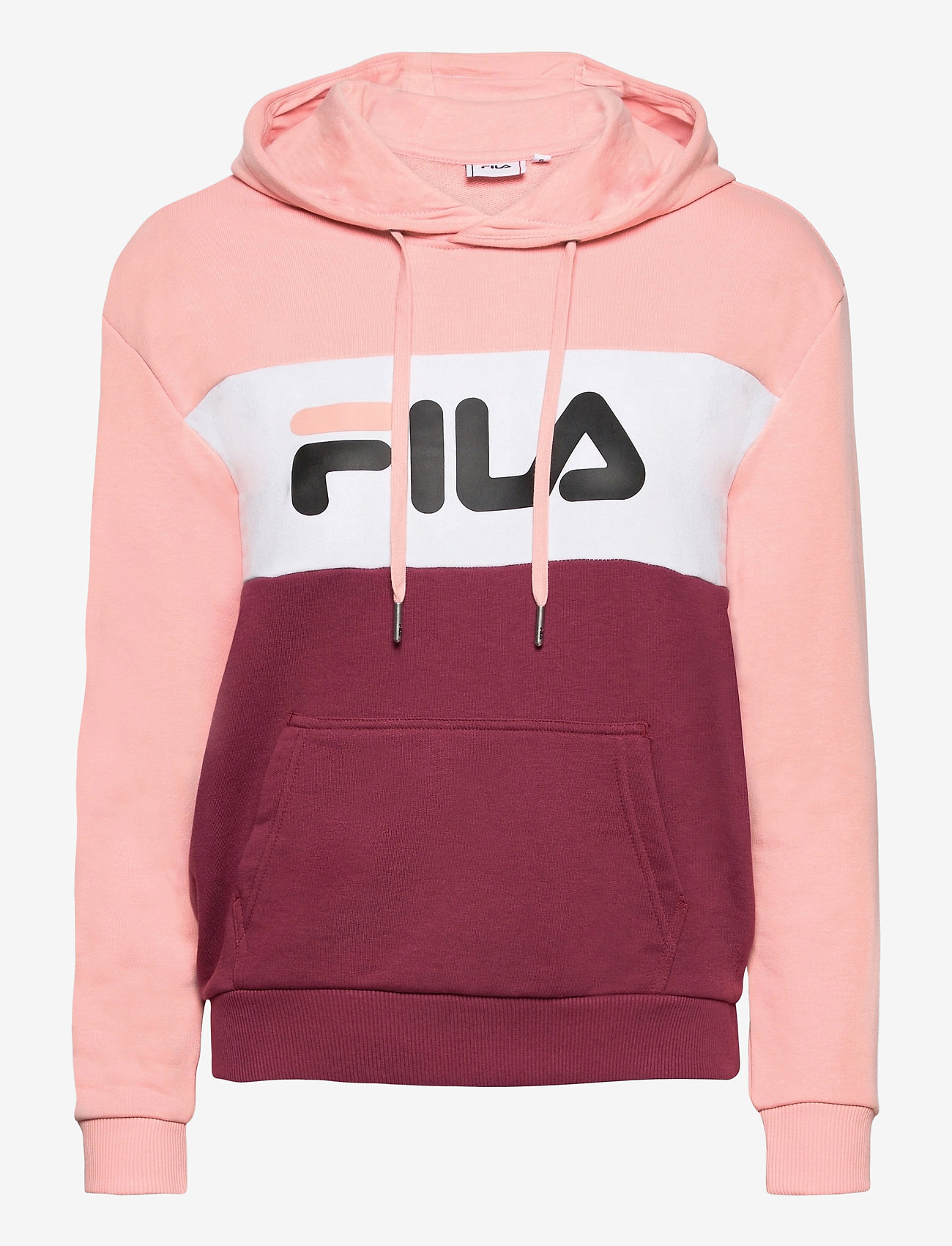 FILA - WOMEN LORI hoody - tawny port-coral cloud-bright white - 0