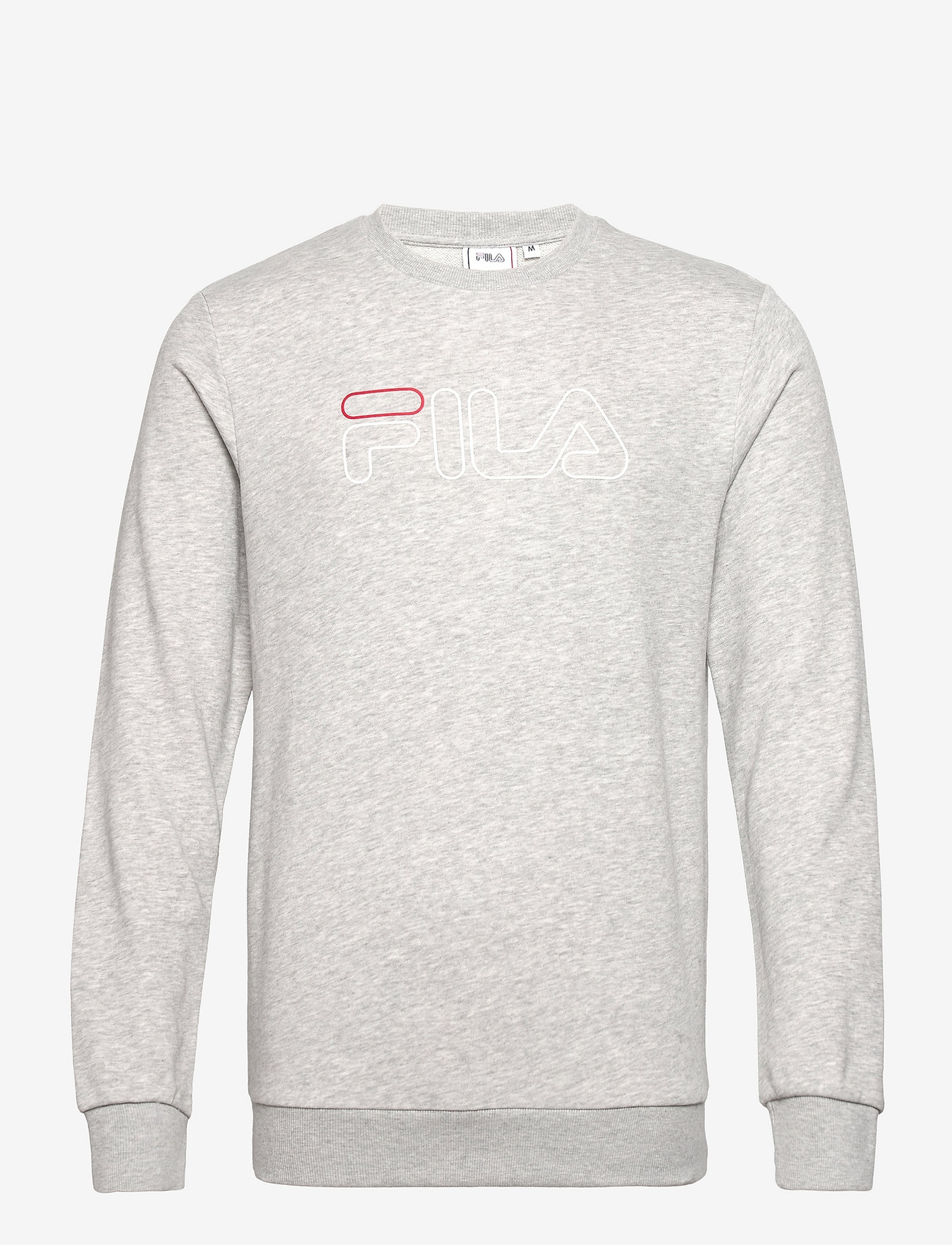 MEN LIAM crew sweat - LIGHT GREY MELANGE BROS