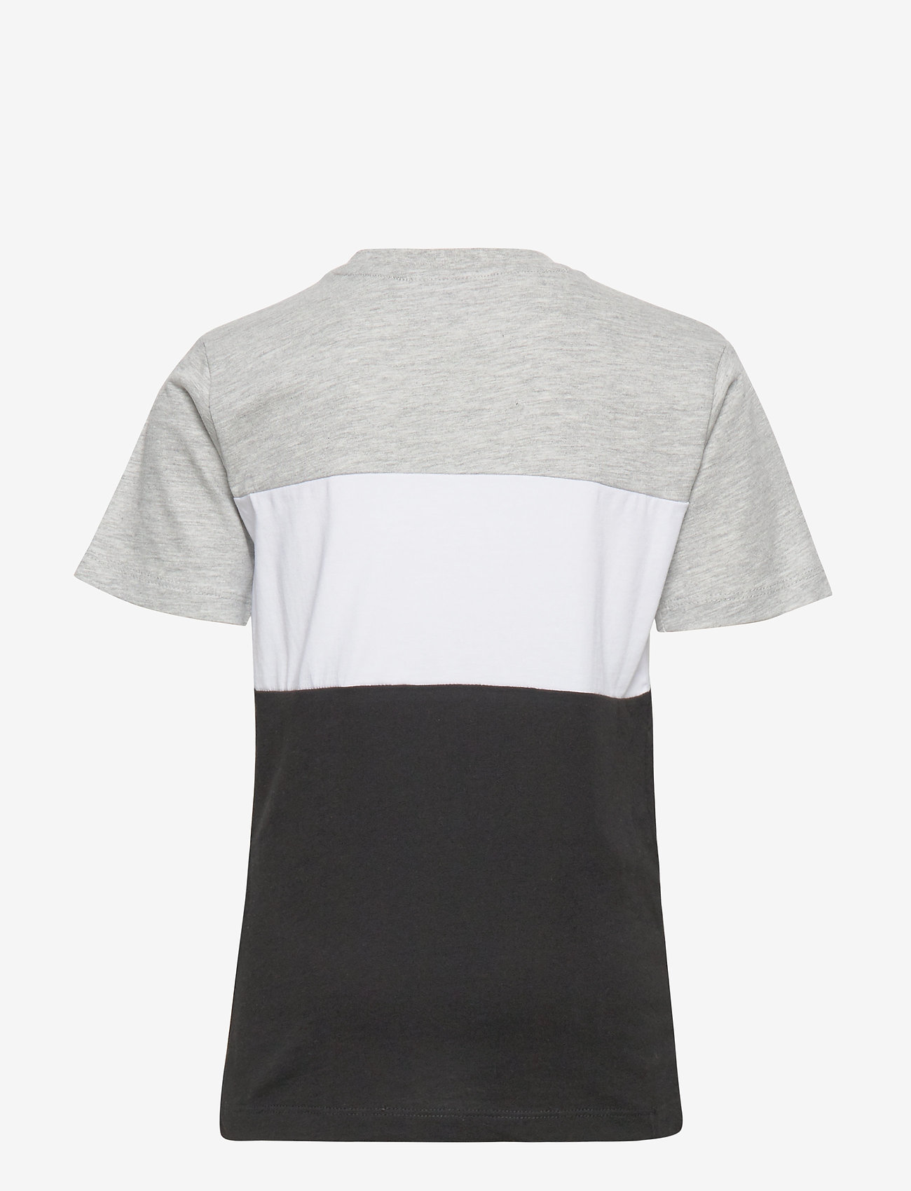 FILA - KIDS CLASSIC DAY blocked tee - light grey melange-black-bright white - 1