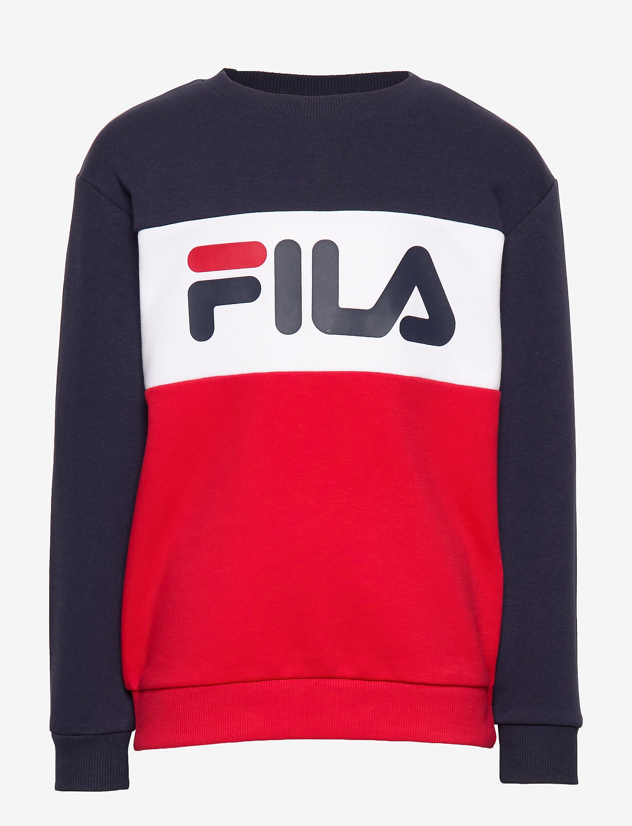 FILA - KIDS NIGHT blocked crew shirt - lack iris-true red-bright white - 0
