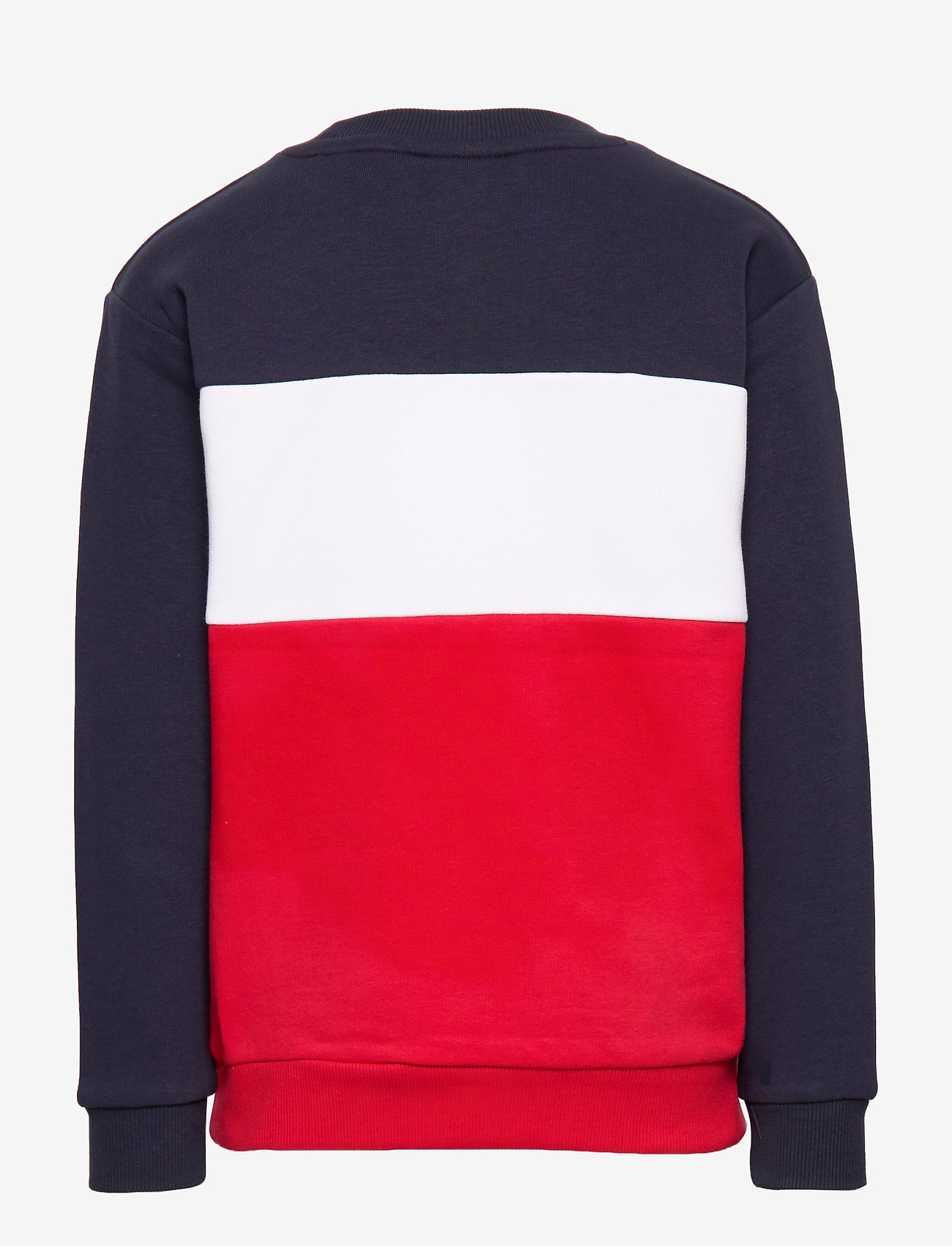 FILA - KIDS NIGHT blocked crew shirt - lack iris-true red-bright white - 1