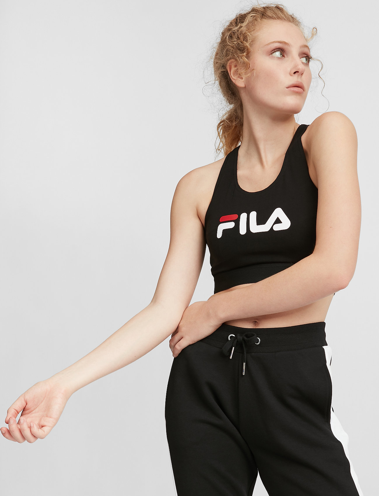 FILA - WOMEN JOSETTE crop top - 002 - black - 3