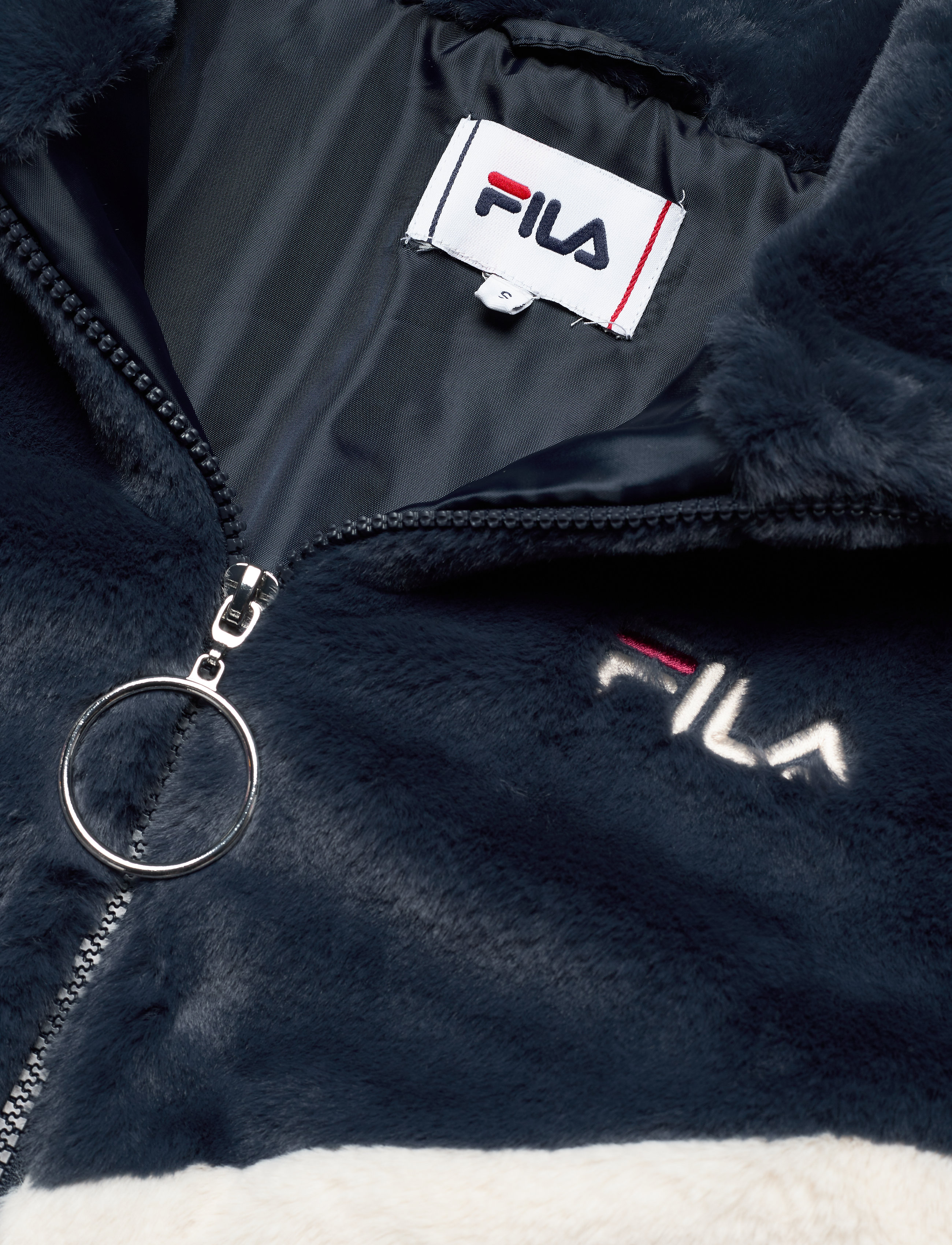 FILA - WOMEN CHARMAINE jacket - a248 - black iris-rhubarb-whitecap gray - 4