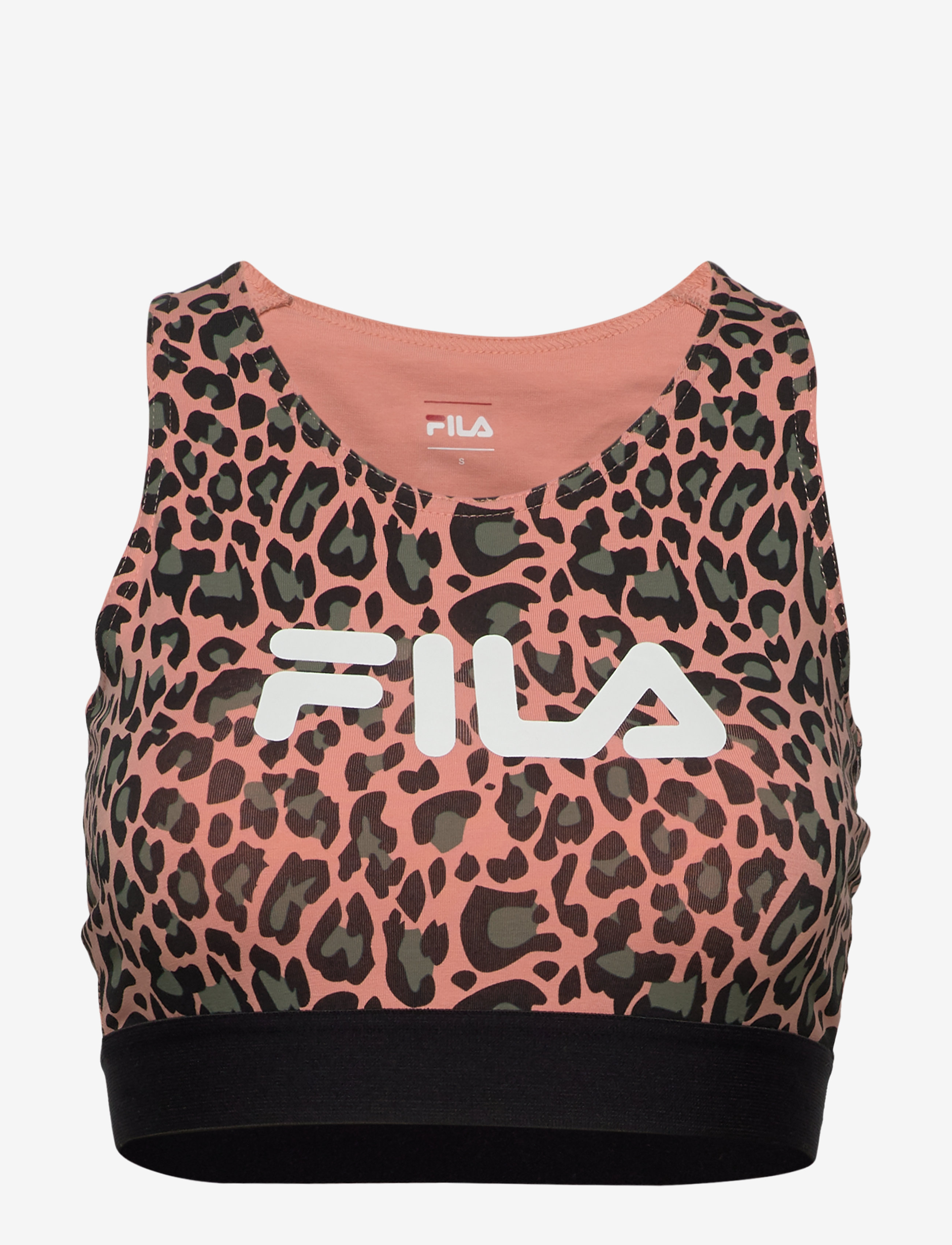FILA - WOMEN JOSETTE AOP crop top - leo lobster bisque allover - 0