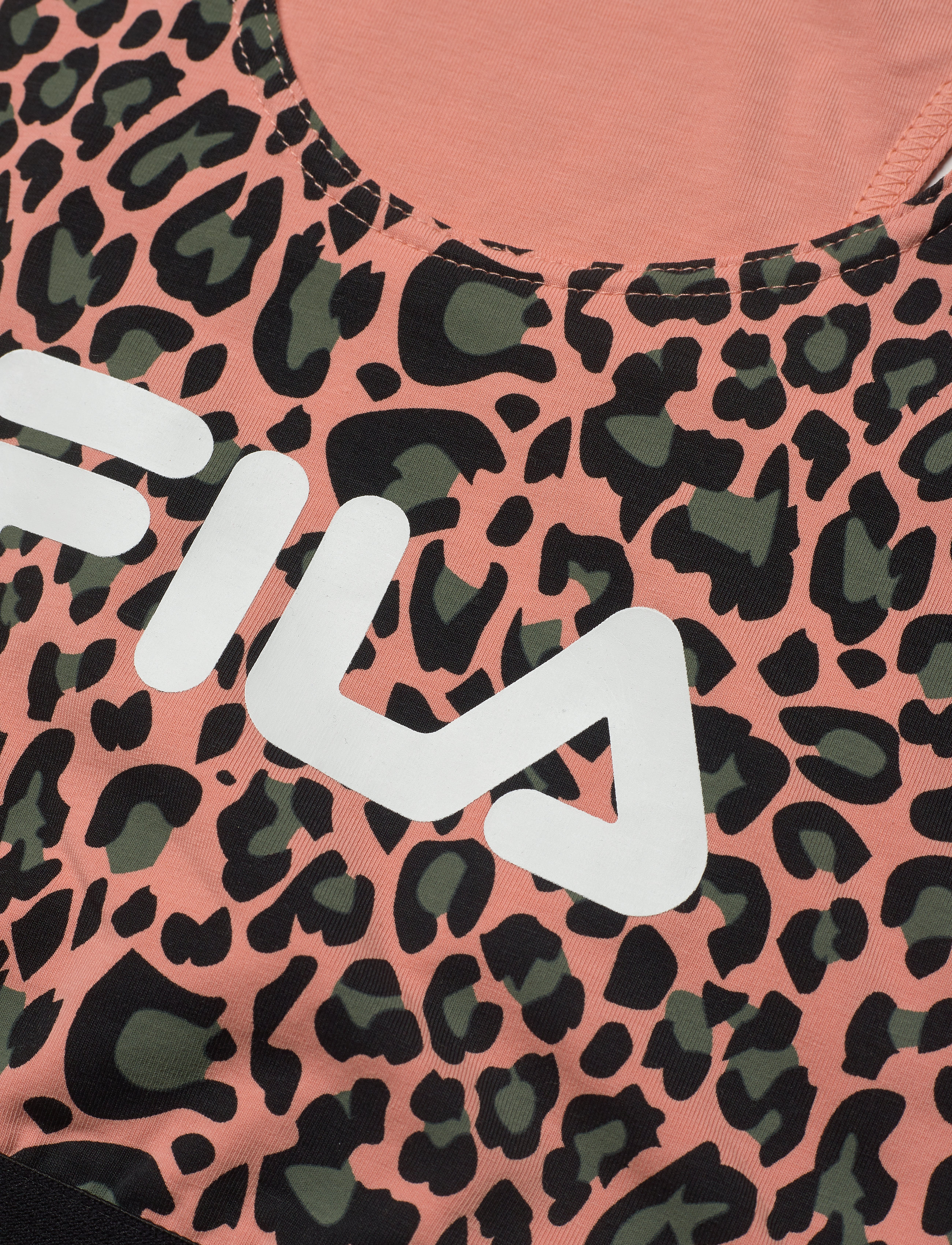 FILA - WOMEN JOSETTE AOP crop top - leo lobster bisque allover - 2