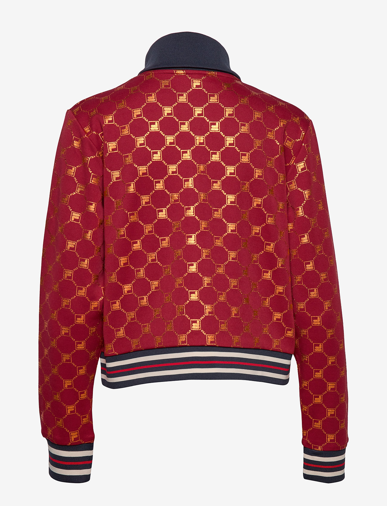 FILA - WOMEN LERDIDWEN AOP track jacket - a259 - rhubarb-mandarin orange allover - 4