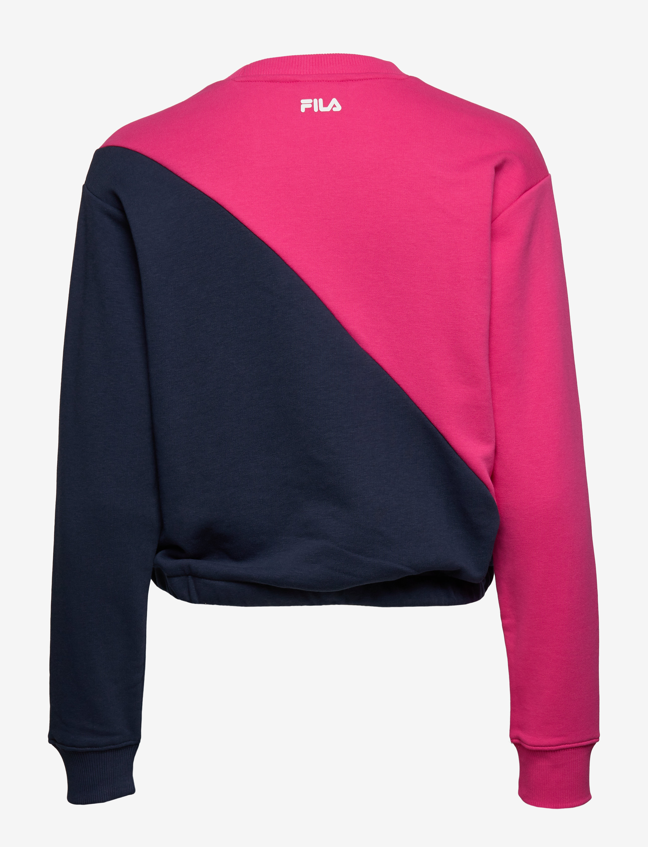 FILA - WOMEN BANJI cropped crew sweat - pink yarrow-black iris - 1