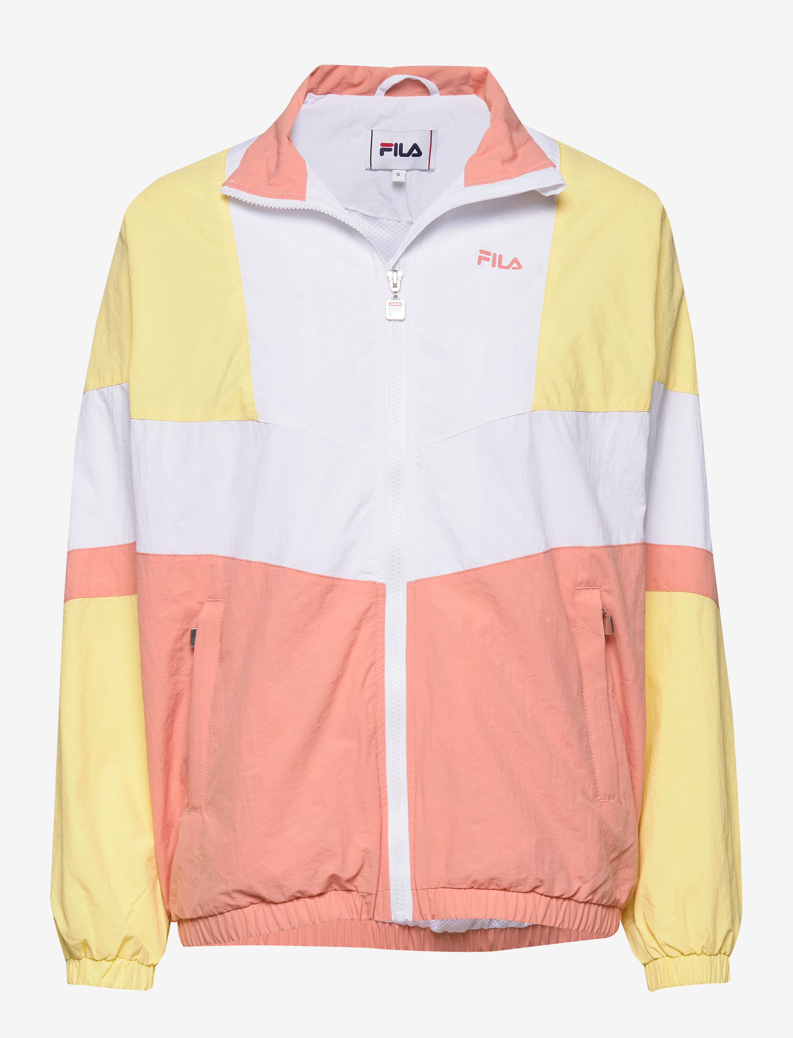 FILA - WOMEN BAKA woven track jacket - limelight-bright white-lobster bisque - 0