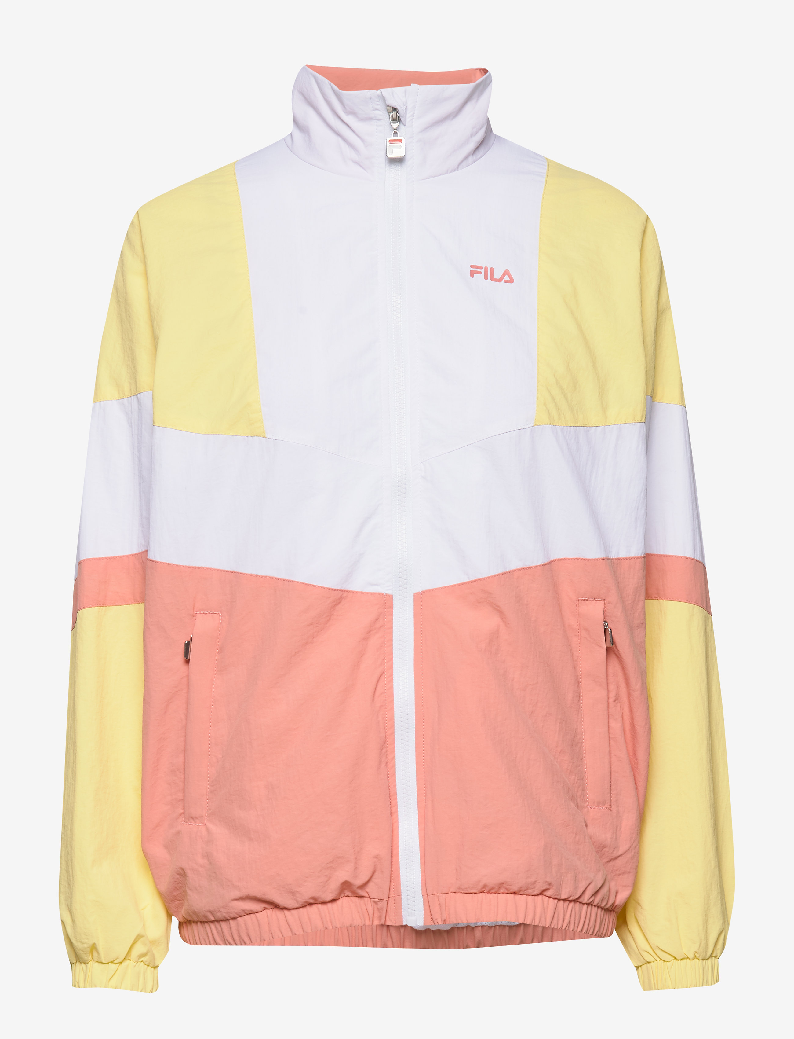 FILA - WOMEN BAKA woven track jacket - limelight-bright white-lobster bisque - 1