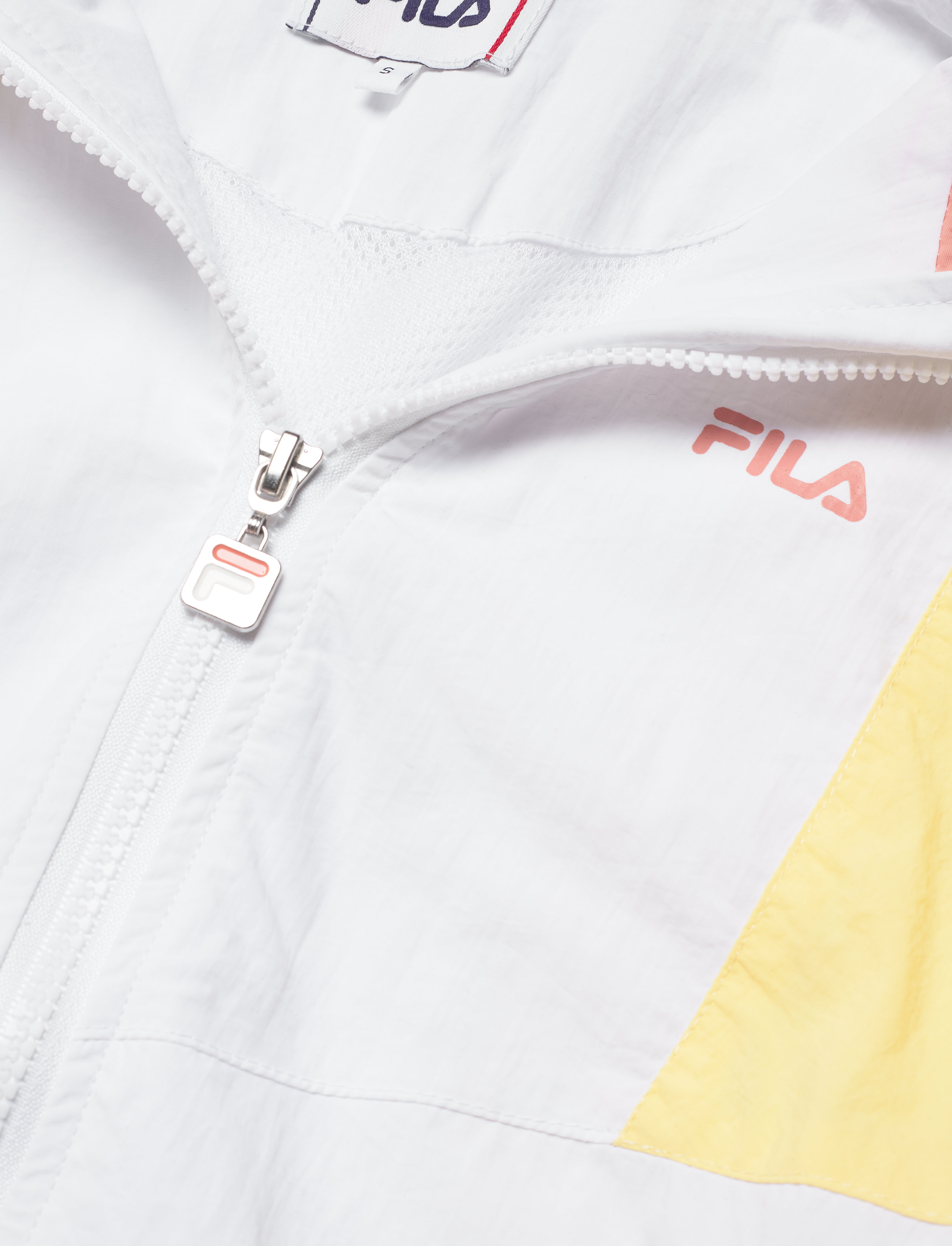 FILA - WOMEN BAKA woven track jacket - limelight-bright white-lobster bisque - 4