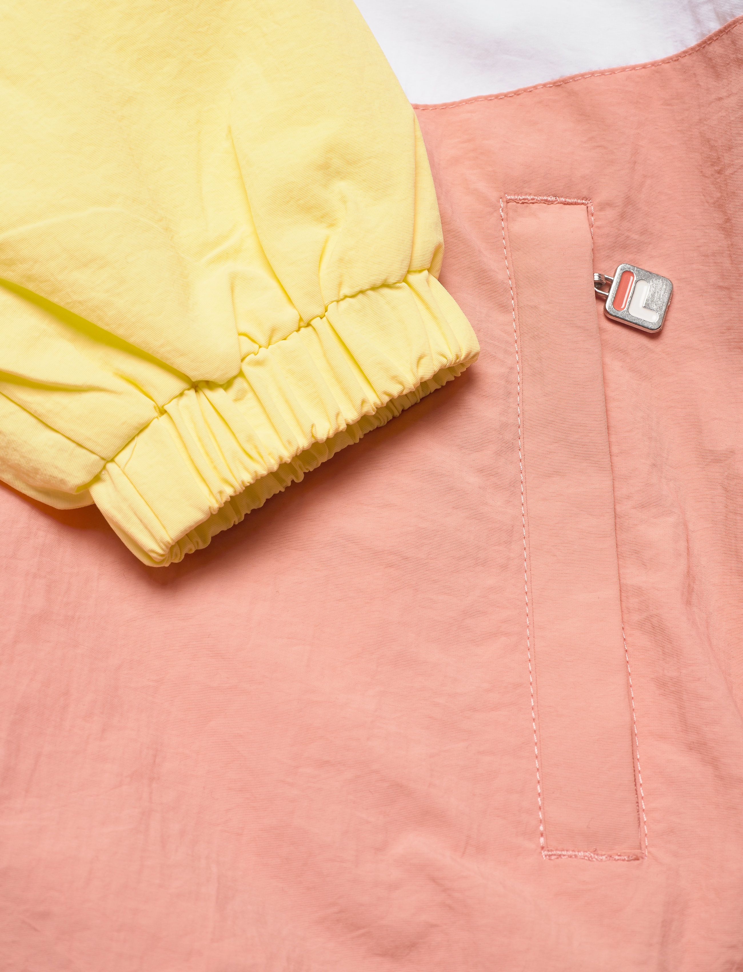 FILA - WOMEN BAKA woven track jacket - limelight-bright white-lobster bisque - 5