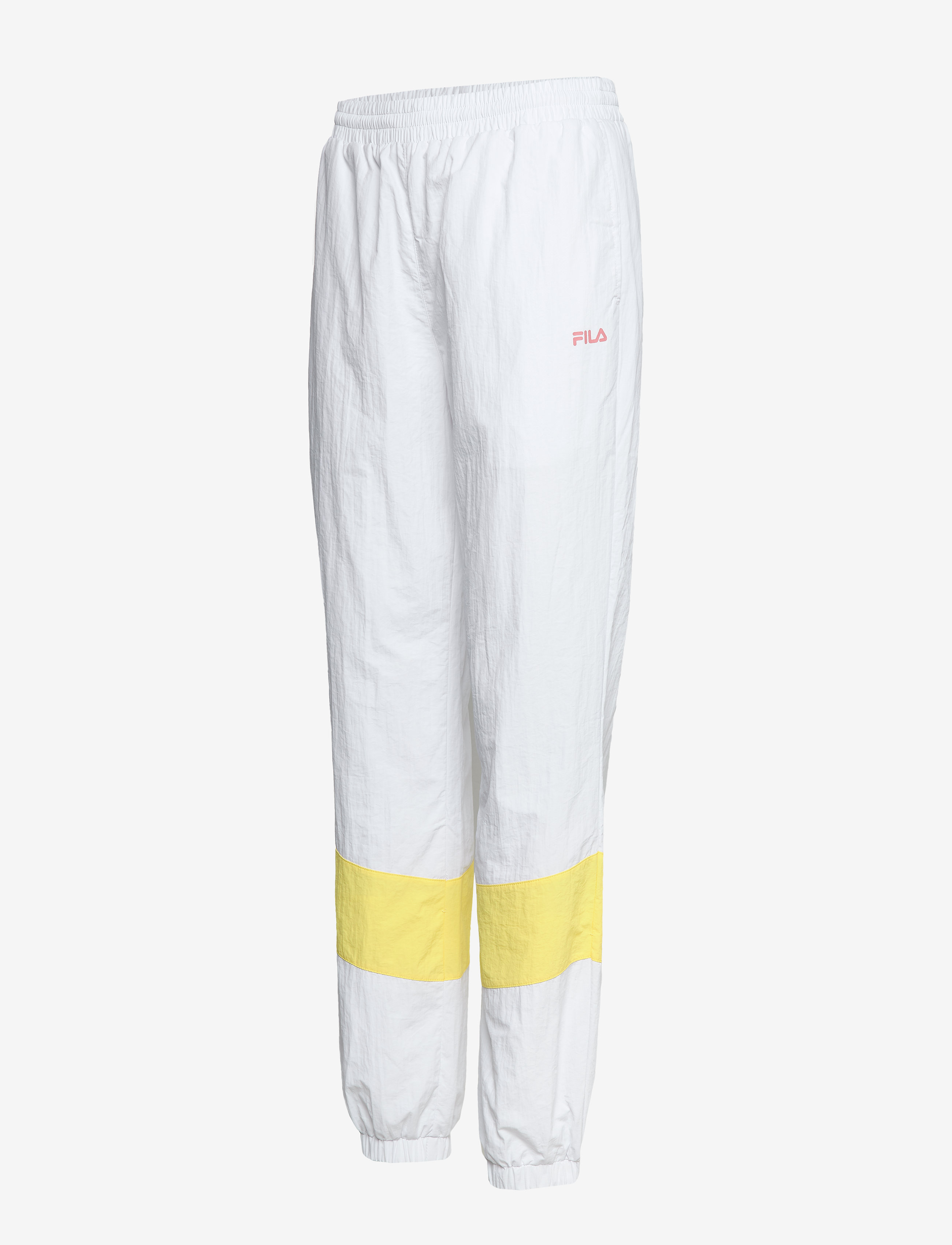 FILA - WOMEN BAKA woven track pant - bright white-limelight - 2
