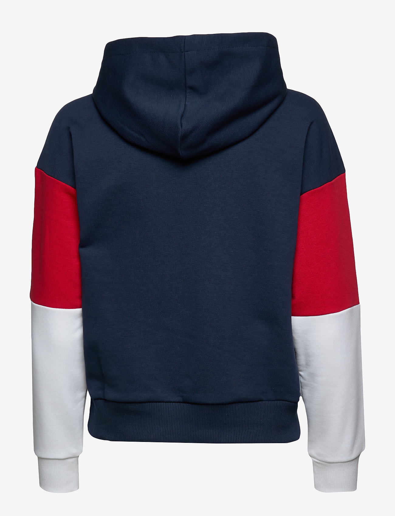 FILA - WOMEN BARRET cropped hoody - black iris-bright white-true red - 1