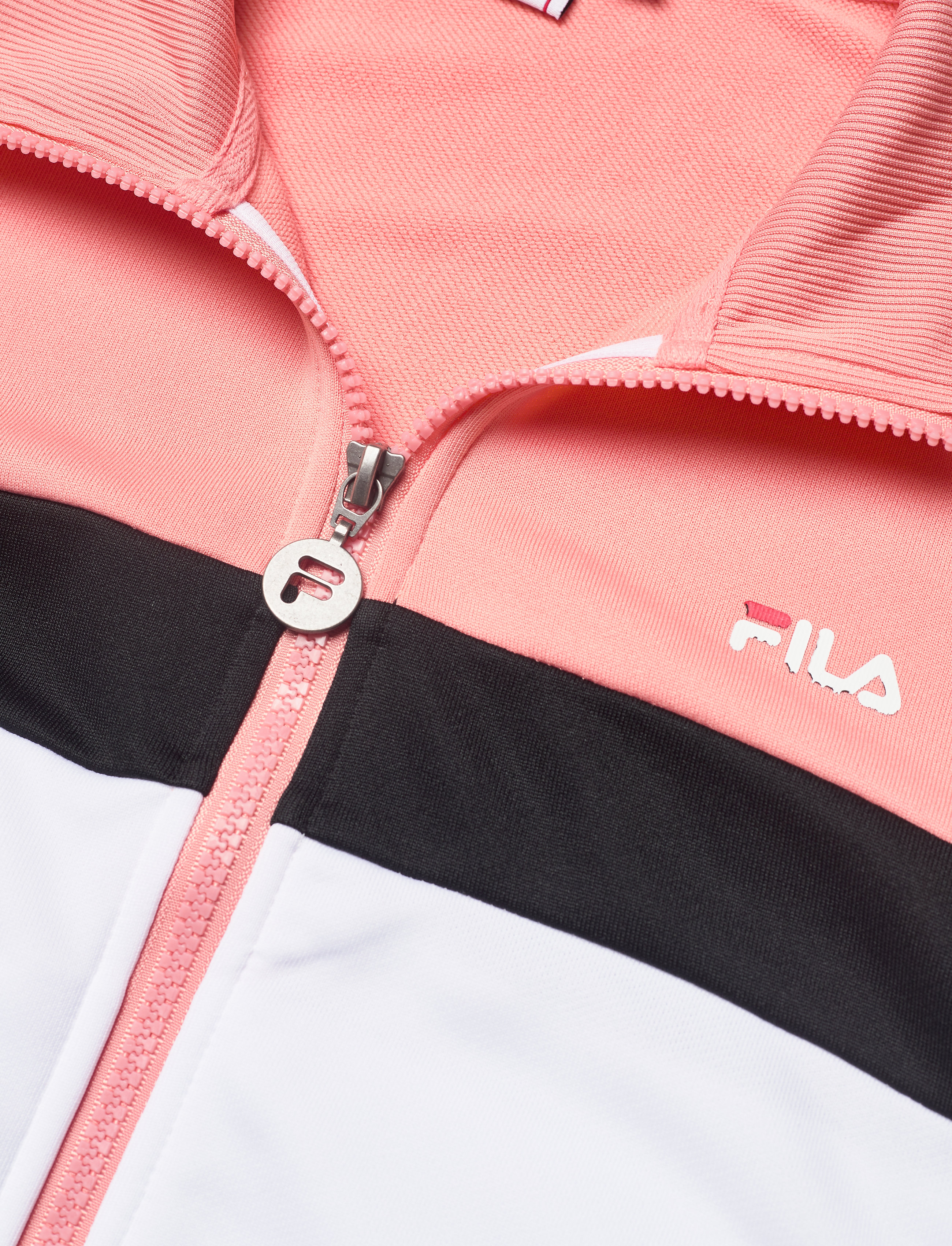 FILA - WOMEN SAMAH track jacket - lobster bisque-bright white-black - 2