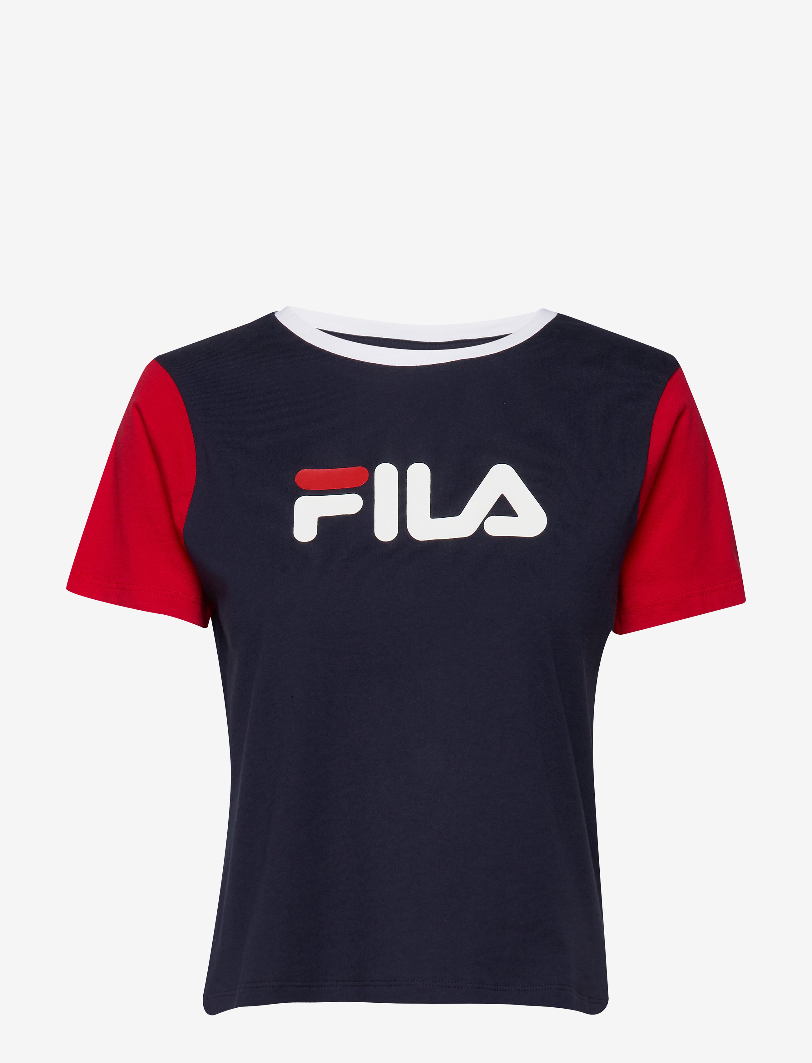 FILA - WOMEN SALOME tee - black iris-true red-bright white - 0