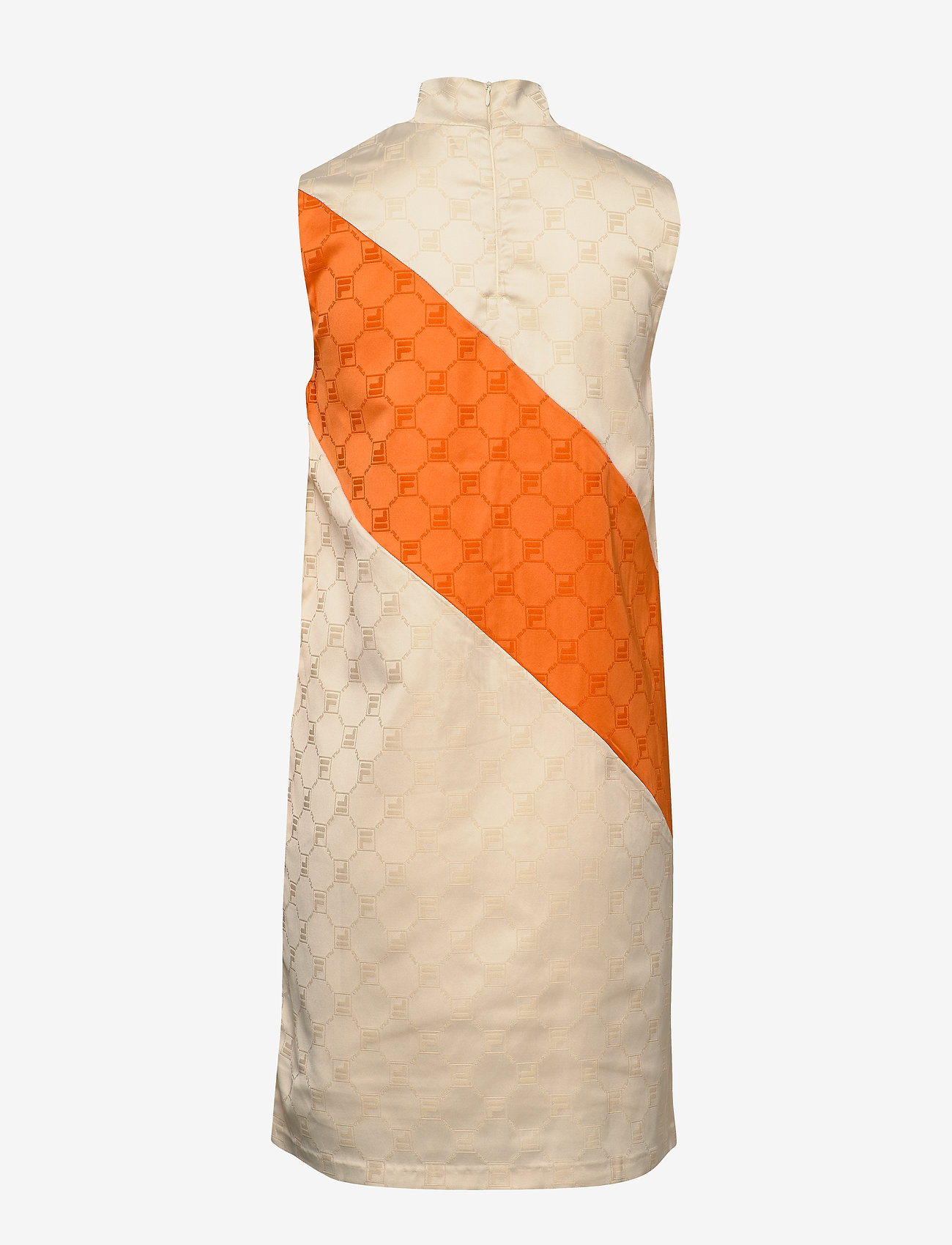 FILA - WOMEN HANAKO satin dress - eggnog-mandarin orange - 1