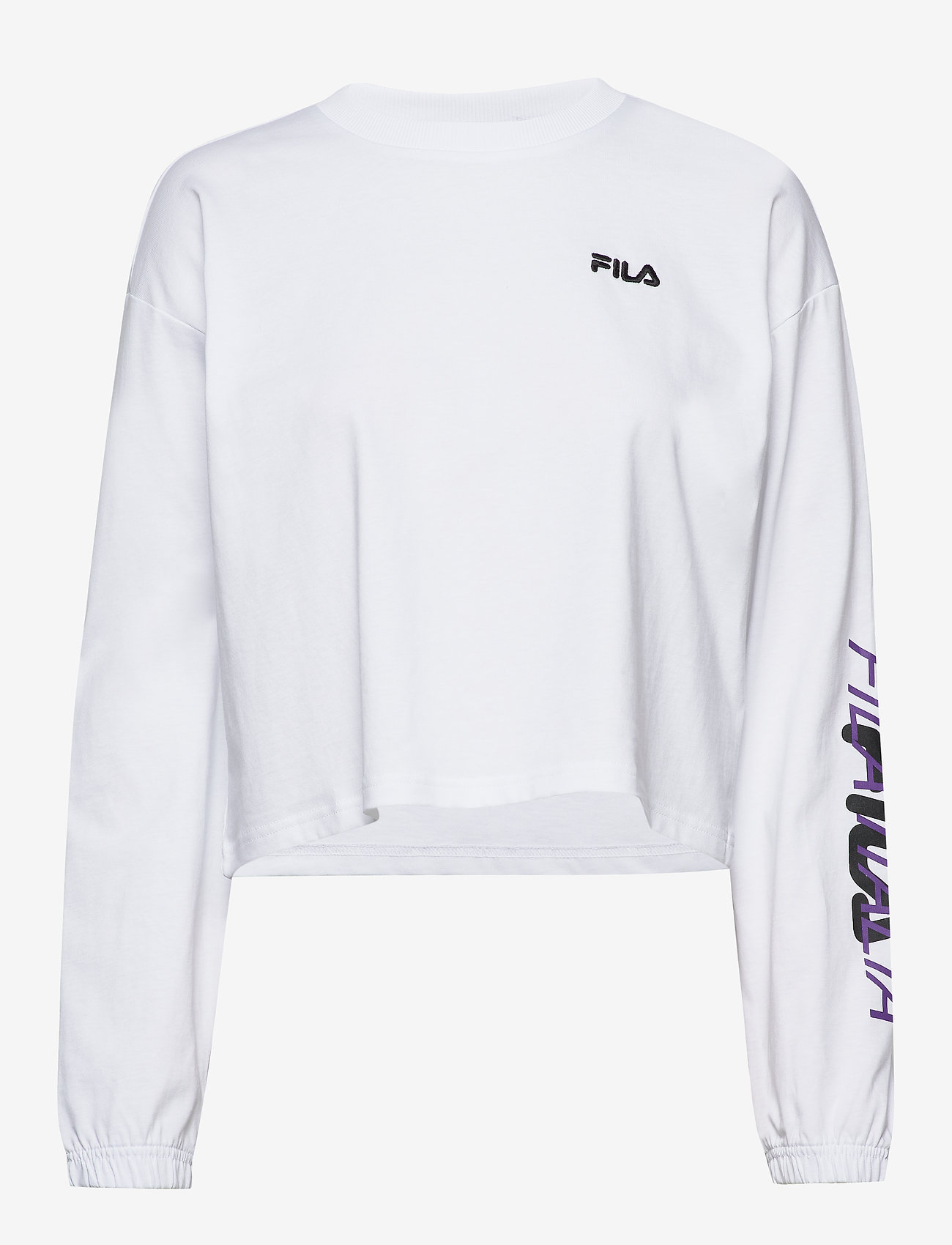 FILA - WOMEN CALANDRA cropped long sleeve shirt - bright white - 0