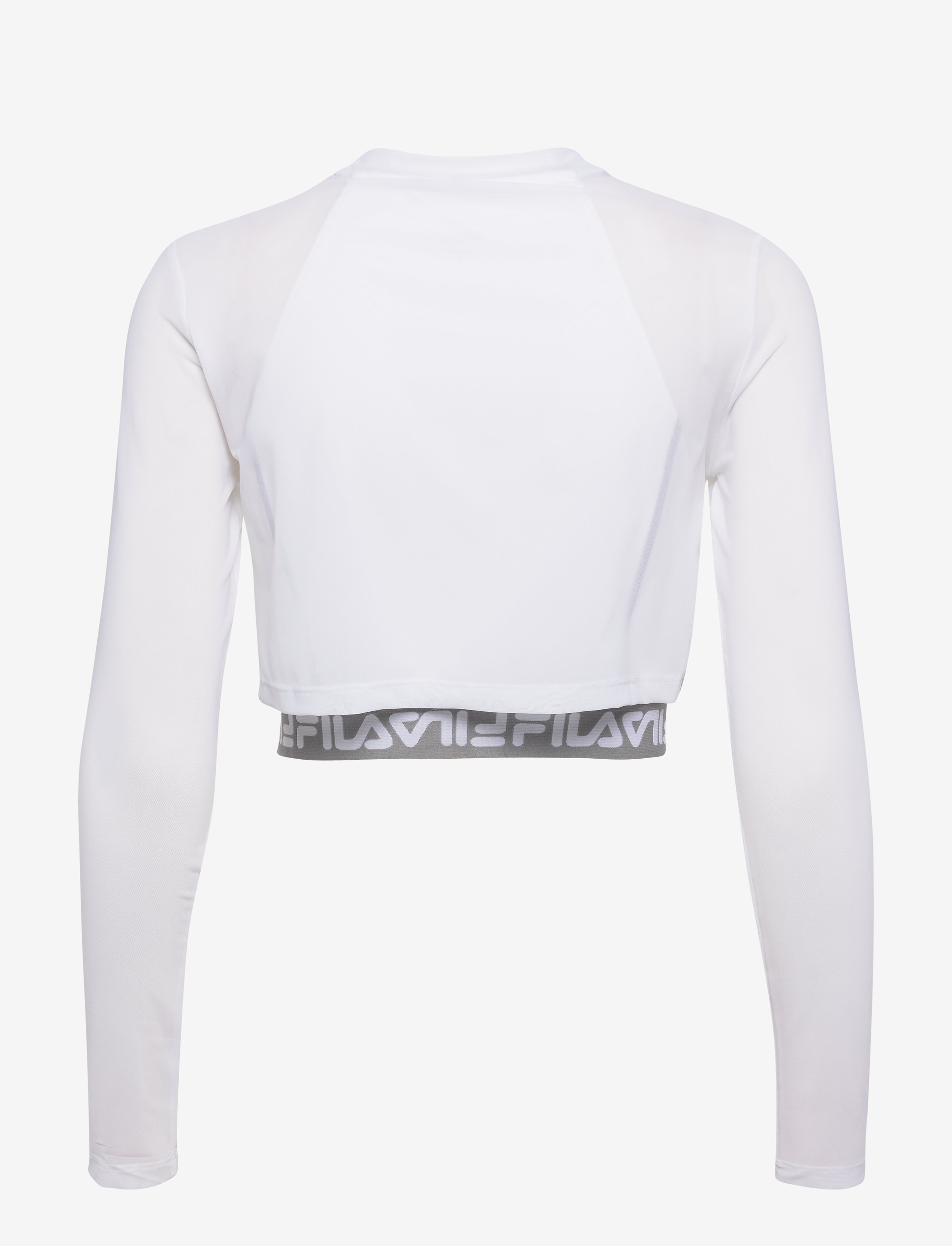 FILA - WOMEN MAGENTA cropped double layer top - bright white - 1