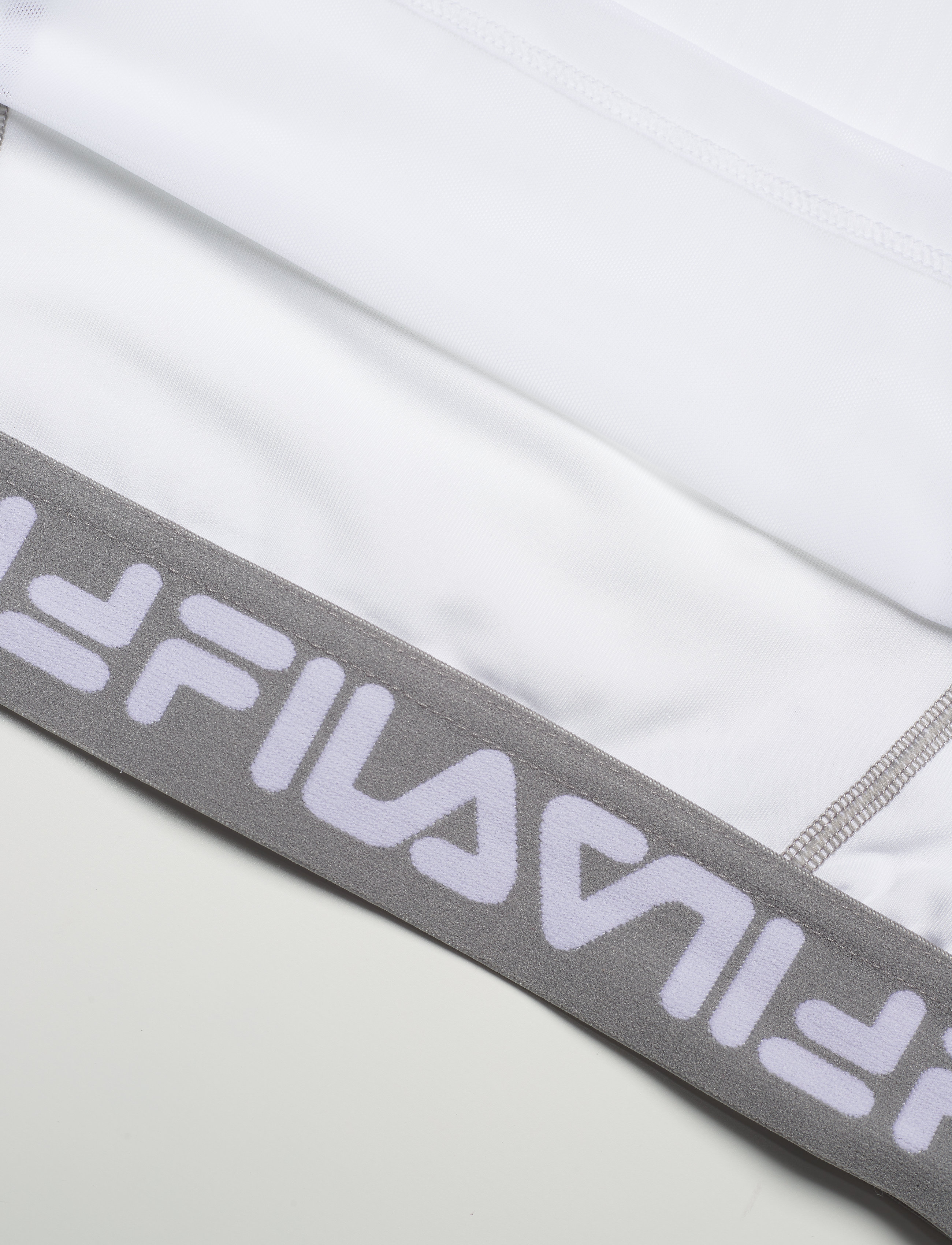 FILA - WOMEN MAGENTA cropped double layer top - bright white - 3
