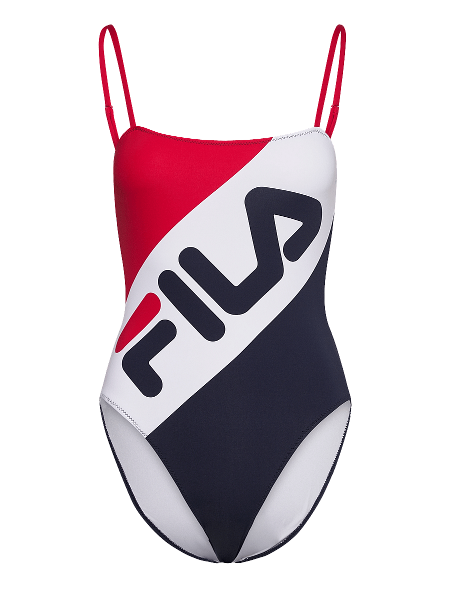 FILA - WOMEN MEI swim suit - sportsbadetøj - true red-black iris-bright white - 0