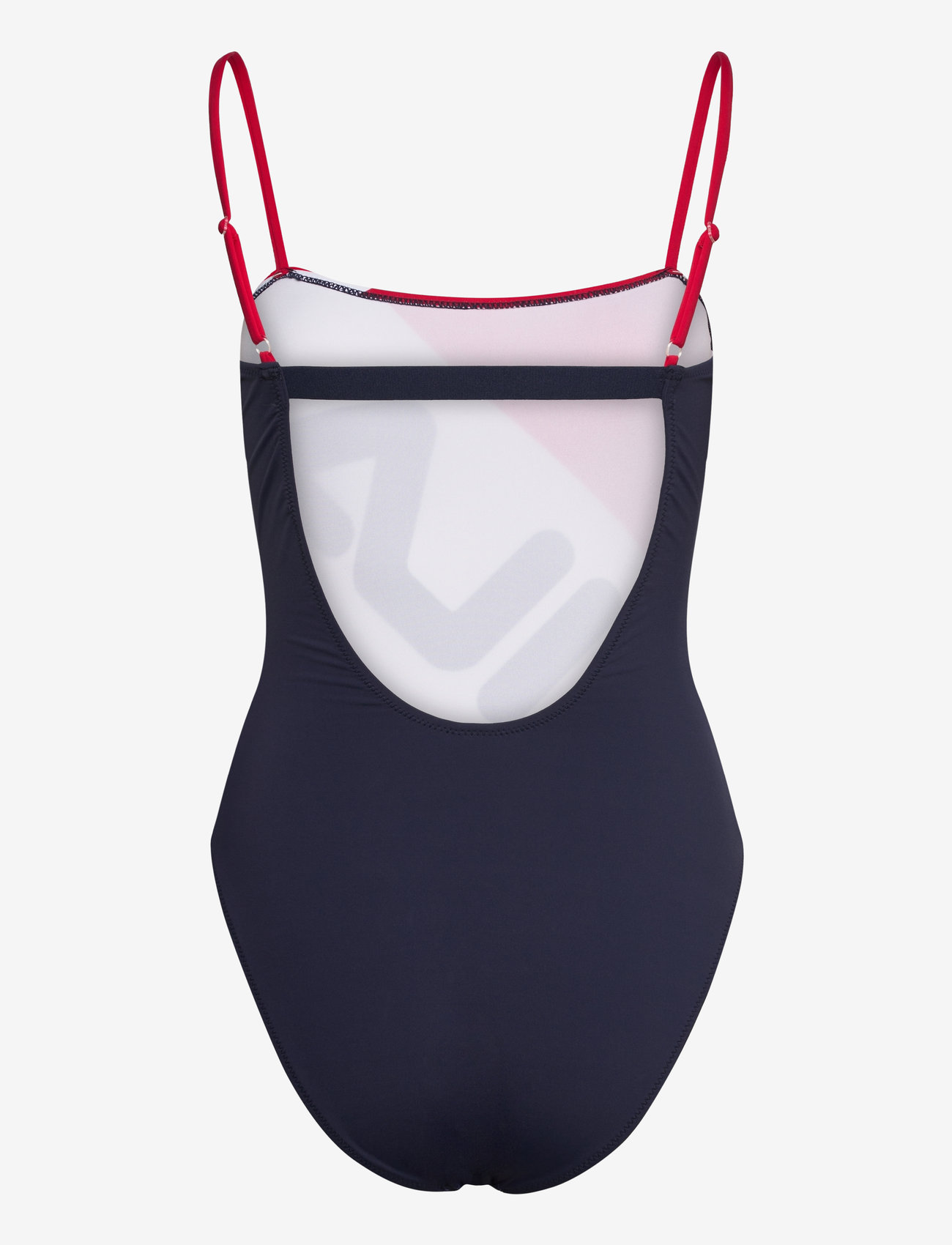 FILA - WOMEN MEI swim suit - sports swimwear - true red-black iris-bright white - 1