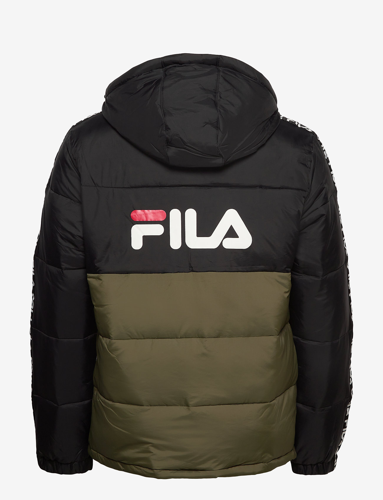 FILA - MEN TANNER tape puffer jacket - grape leaf-black - 1